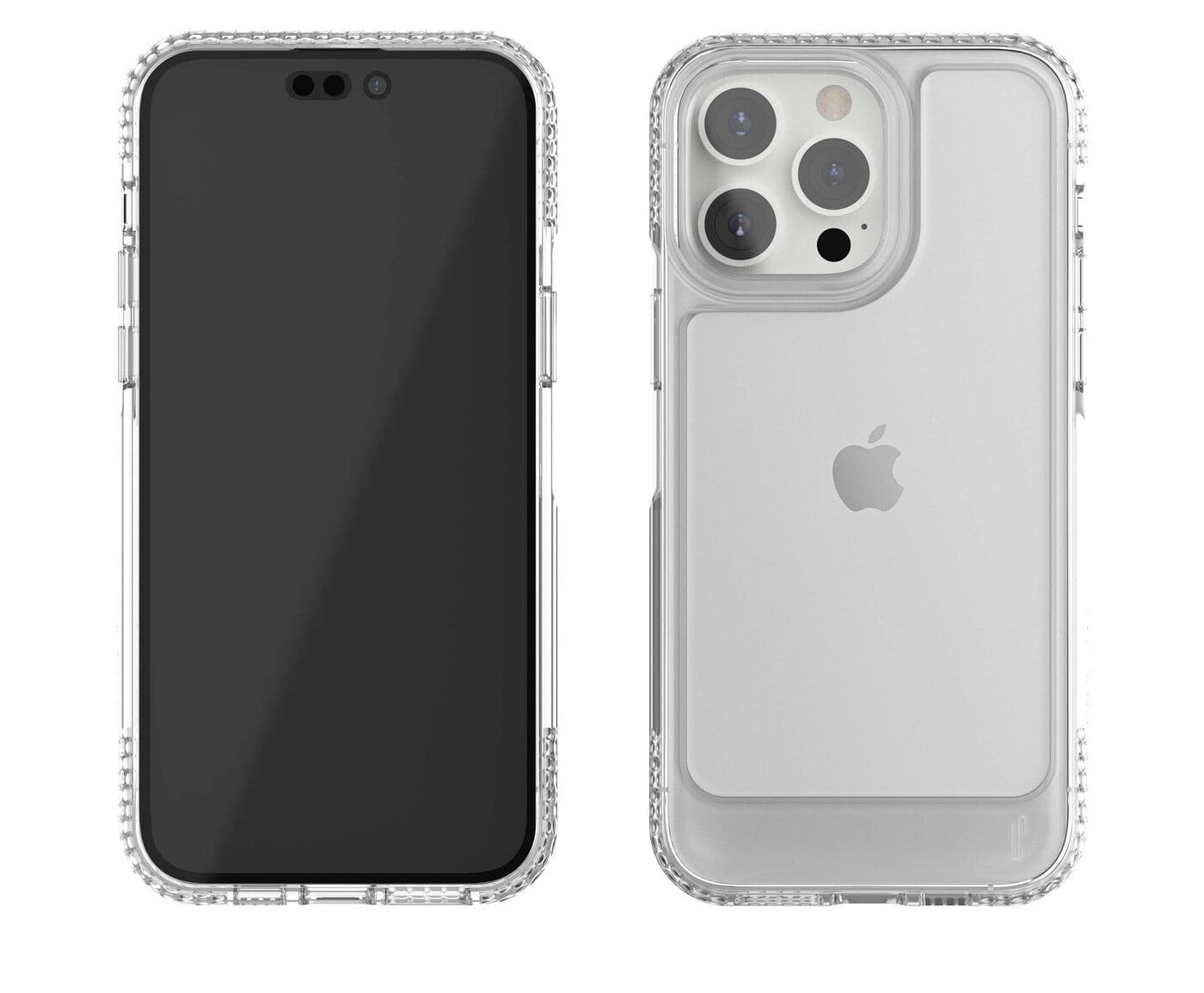 Ugly Rubber U Model Bumper Clear Case for iPhone 14 Pro Max - Shockproof Protective Cover for Everyday Use & Outdoor Activities
