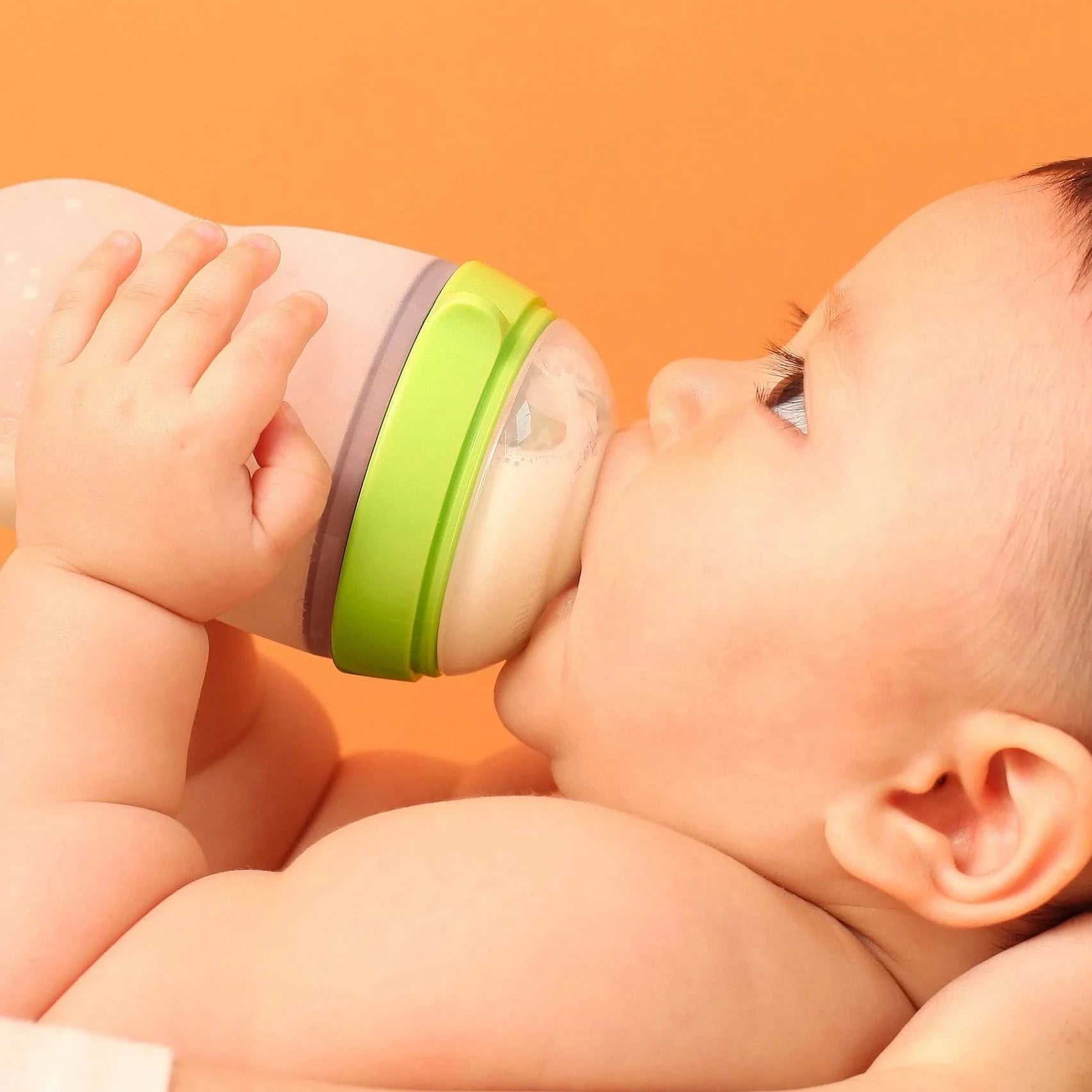 Natural Feel Baby Bottle Double Pack 5 oz - BPA-Free Silicone Bottles for Newborns & Infants - Perfect for Breastfeeding, Formula Feeding & On-the-Go Use