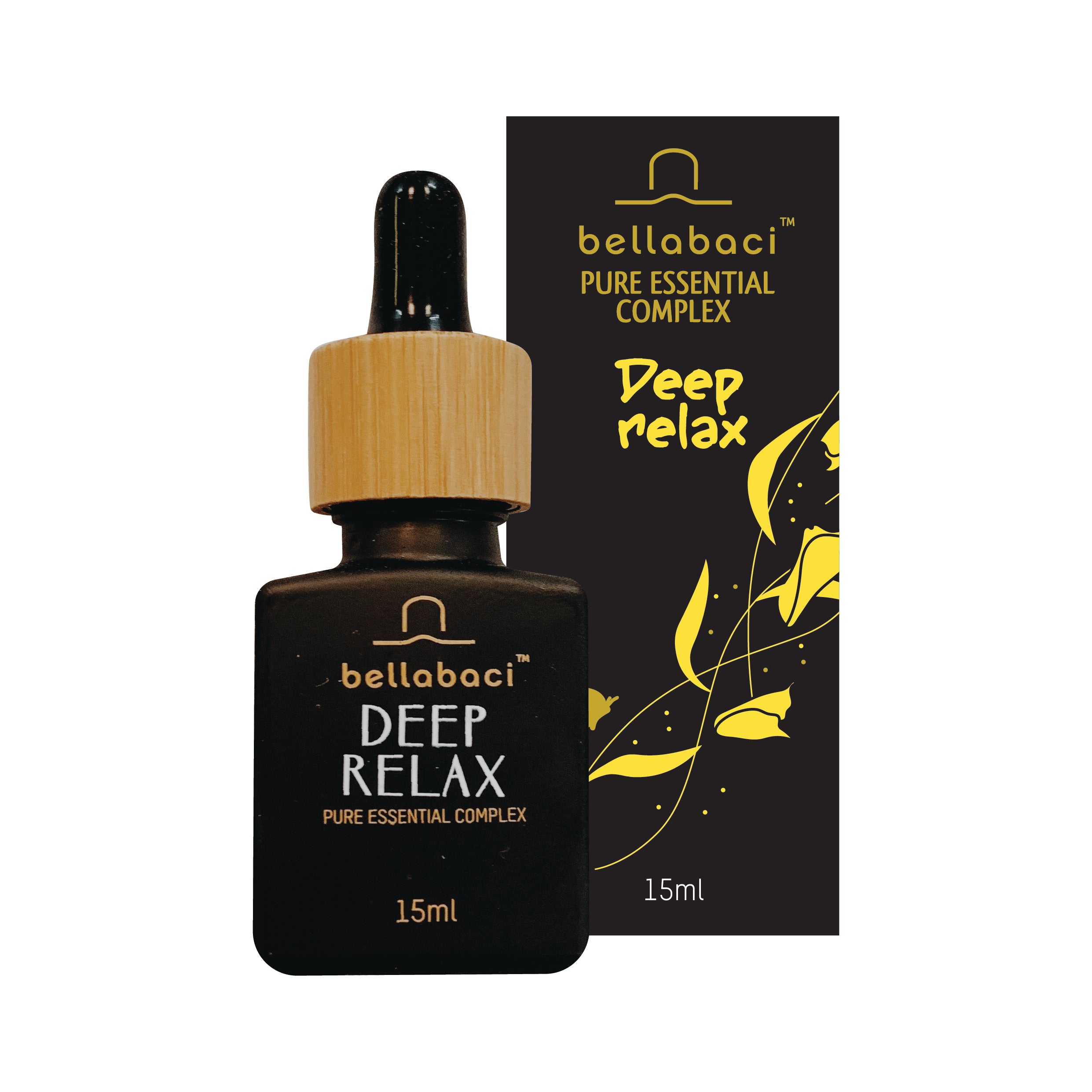Bellabaci Deep Relax Pure Essential Complex - Aromatherapy Oil for Stress Relief & Relaxation - Perfect for Massage, Bath, and Diffuser Use