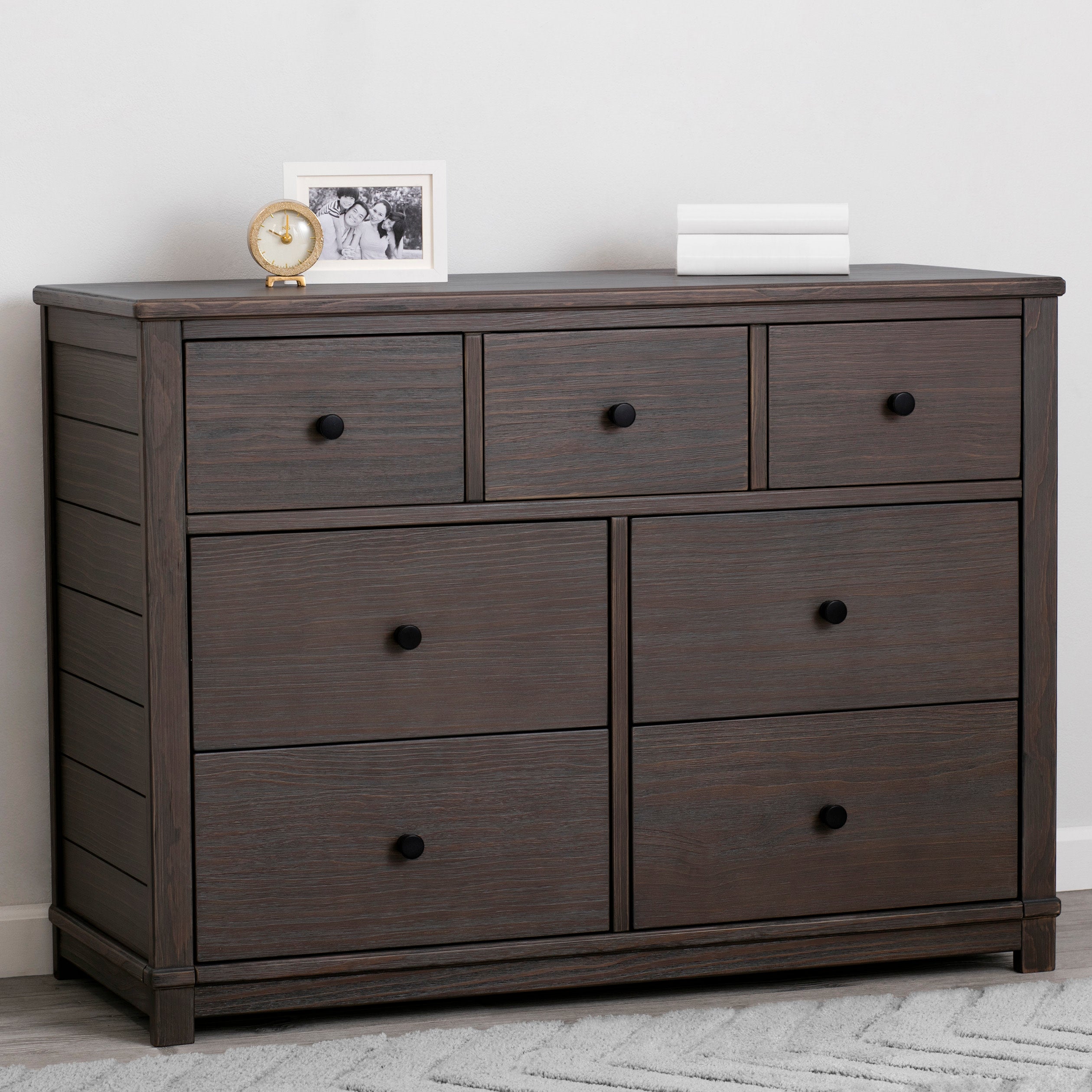 Monterey 7-Drawer Wooden Dresser with Interlocking Drawers - Perfect for Bedroom, Nursery & Closet Organization