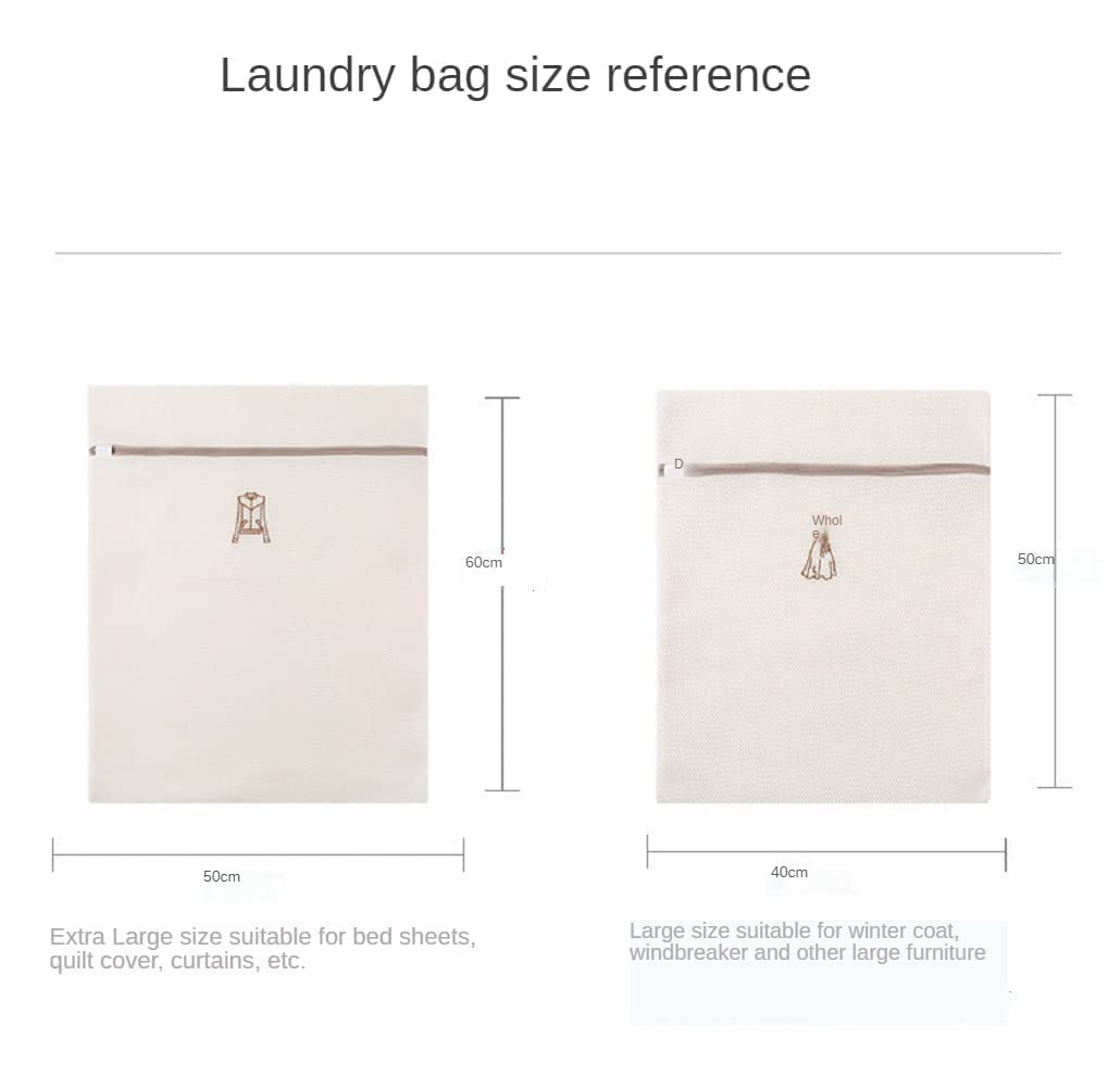 6-Pack Mesh Laundry Bags for Delicates - Washable Garment Protector for Tops, Coats, Skirts, Pants, Socks & Underwear - Gentle Machine Wash Bags for Bras & Delicate Clothing (Perfect for Travel & Home Laundry)