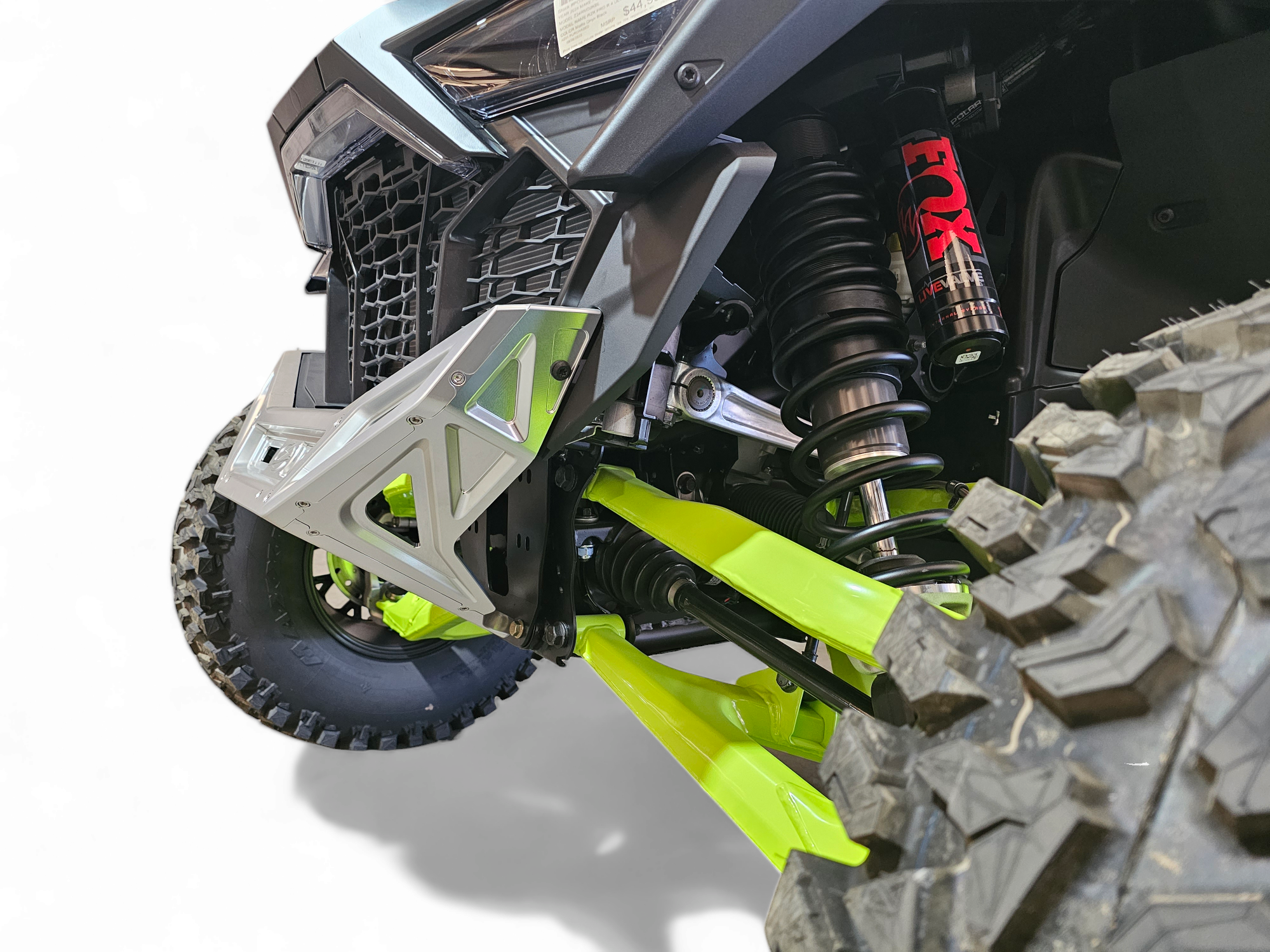 2022-2025 Polaris RZR Pro R & Turbo R Machined Billet Front Winch Bumper (Clear Anodized) - Heavy-Duty Off-Road Protection for Trail Riding & Rock Crawling - FWB610031