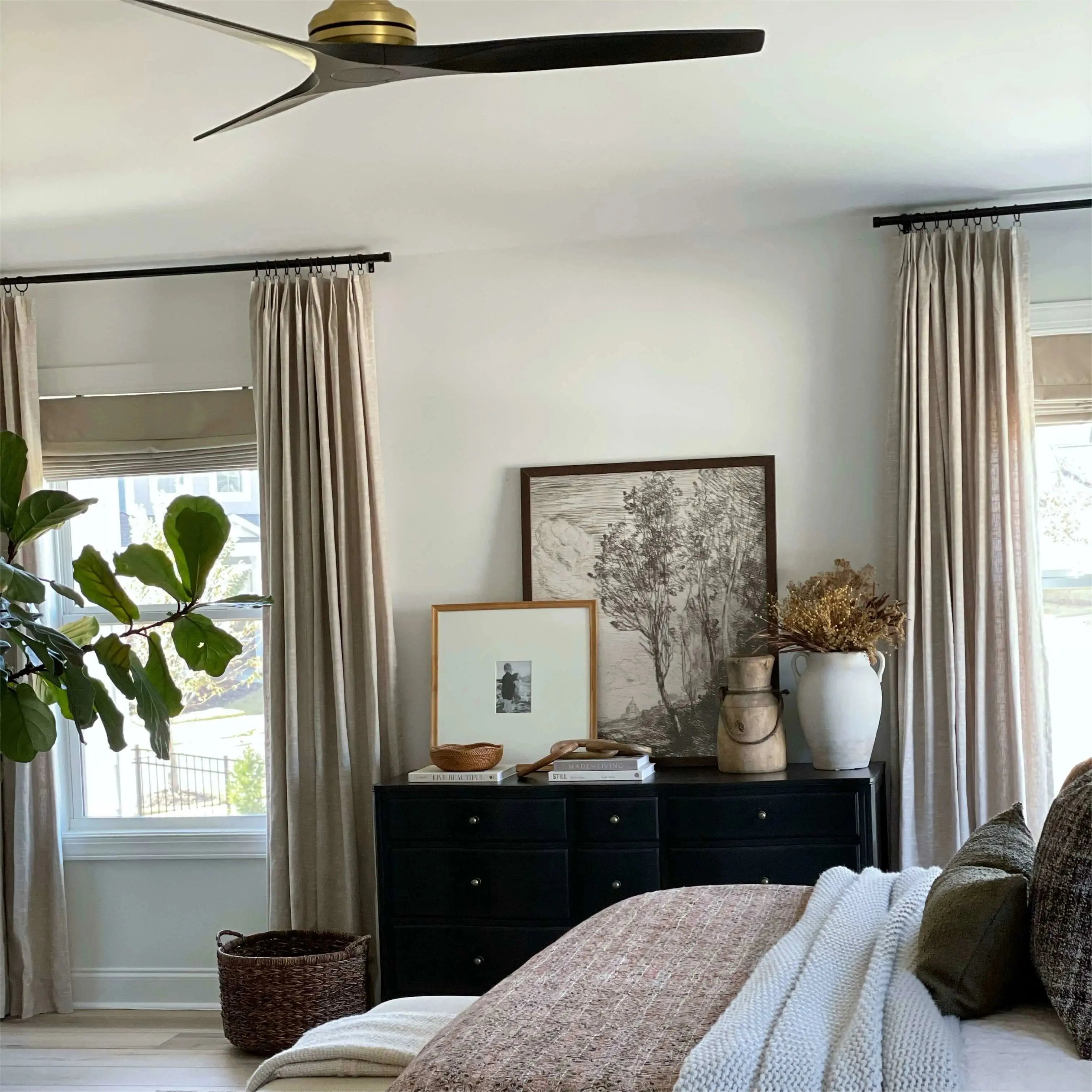 Luxury Blackout Thermal Curtains for Bedroom - Pinch Pleated Drapes for Insulation & Noise Reduction - Elegant Window Treatments for Home & Office