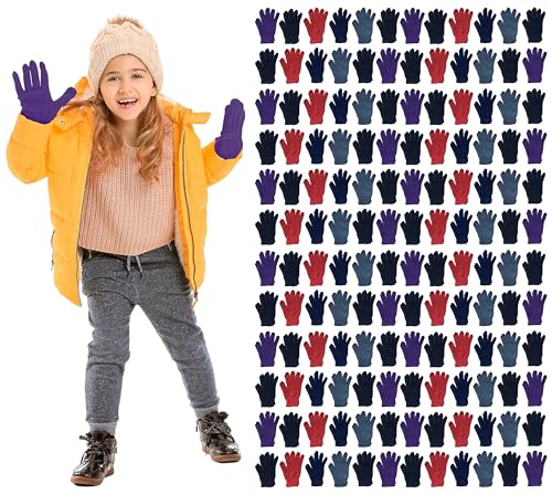 120 Pairs Bold Kids Gloves