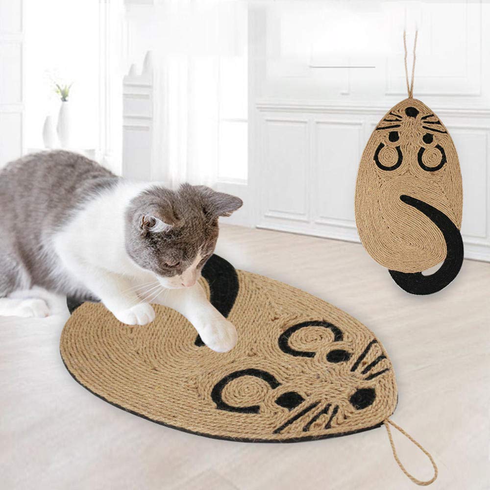 Premium Sisal Cat Scratch Board - 2 Pack Durable Cat Scratcher Mat with Soft Bed for Claw Care | Pet Scratching Post Toy for Furniture Protection & Stress Relief - Perfect for Kittens & Adult Cats