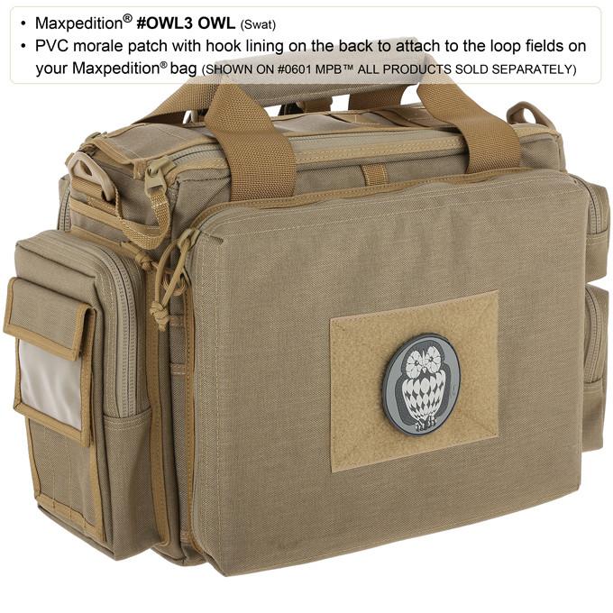 Owl Morale Patch - Embroidered Badge for Military, Police & Outdoor Enthusiasts - Perfect for Vests, Backpacks & Tactical Gear
