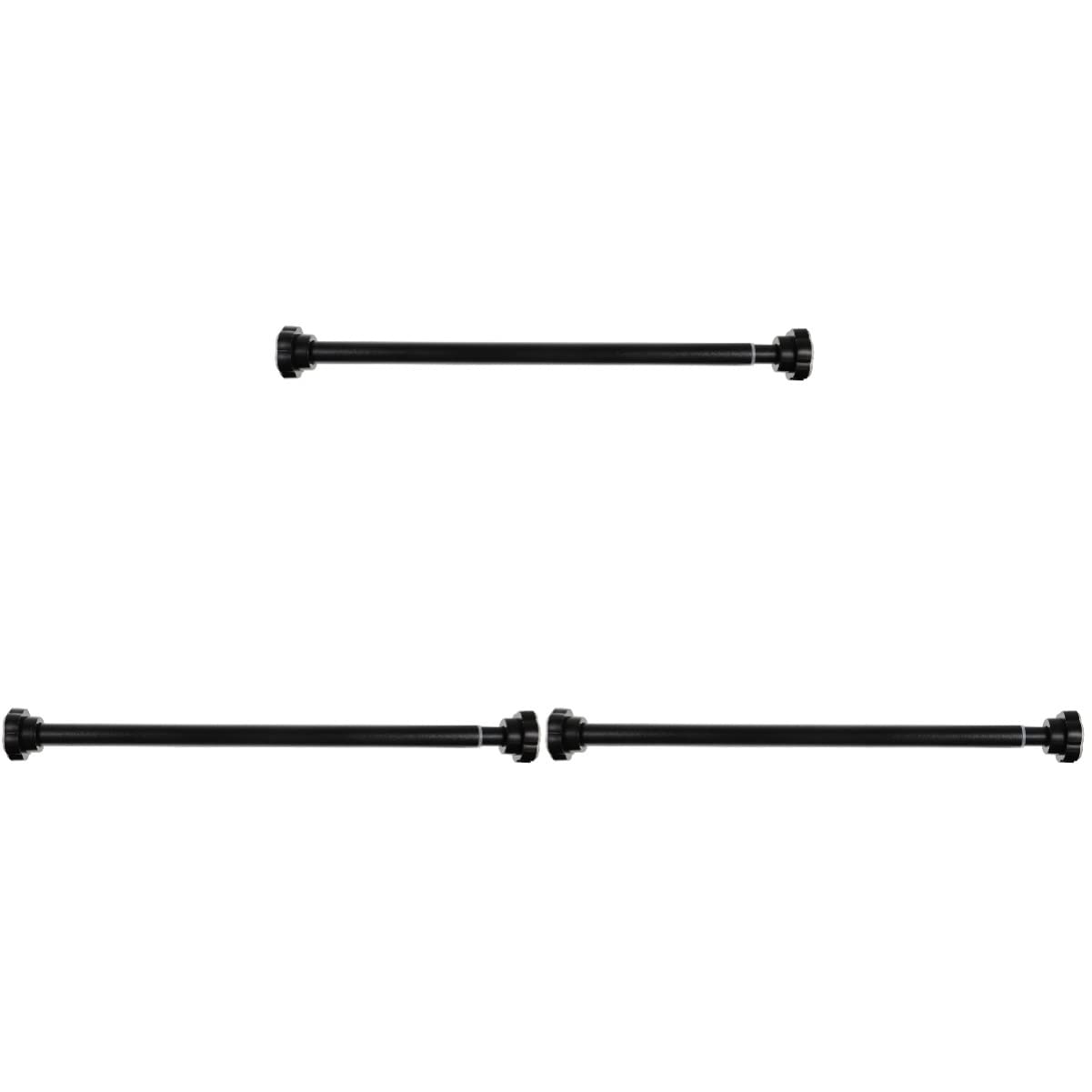 Veemoon 3-Pack Adjustable Telescopic Shower Curtain Rod - No Drilling Required, Rust-Resistant Bathroom Tension Rod for Bath, Shower, Closet, and Window - Perfect for Renters & Home Decor