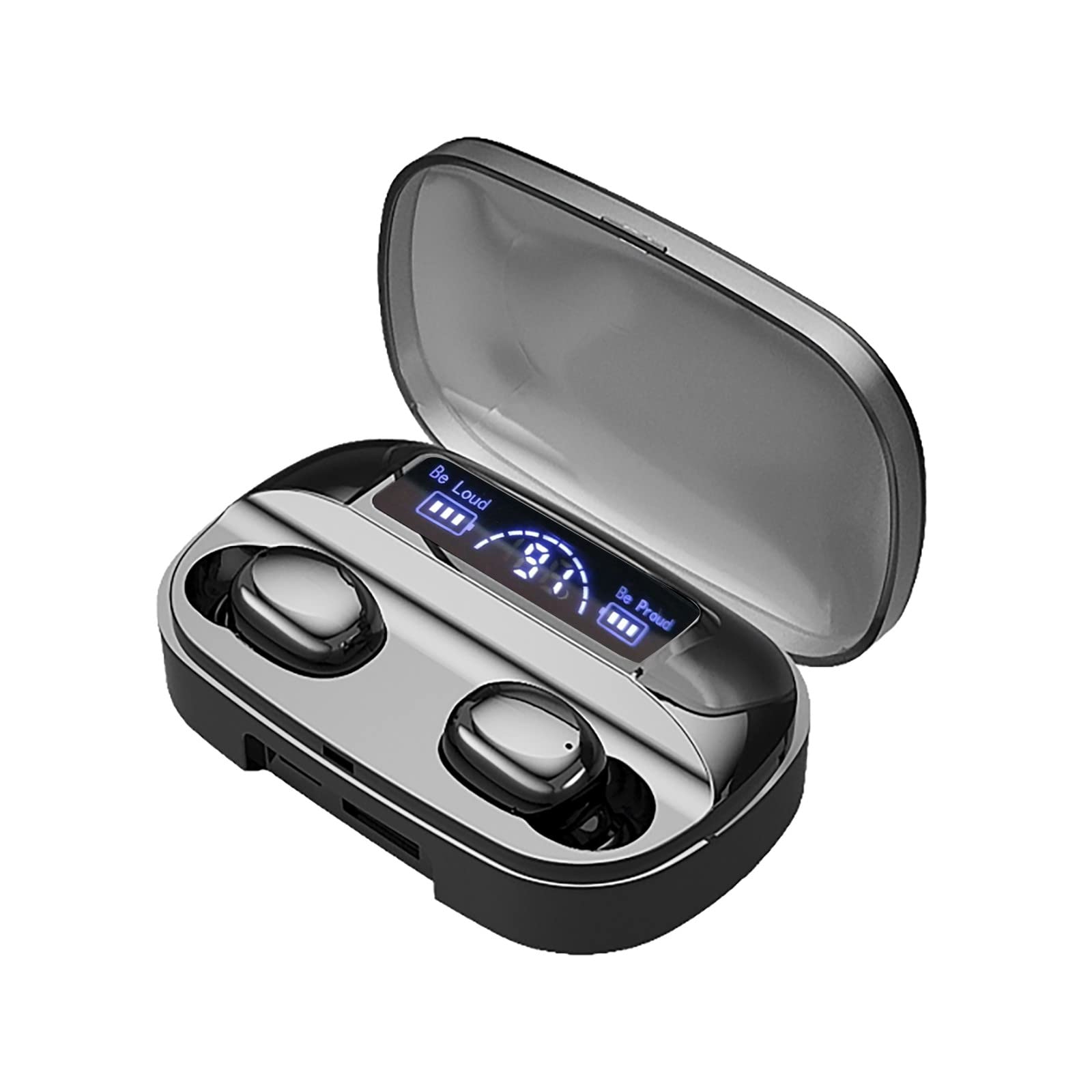Wireless Bluetooth Earbuds with Touch Control - TWS Headphones, 1200mAh Charging Case, 30H Playtime for Running, Workout, Travel & Commuting