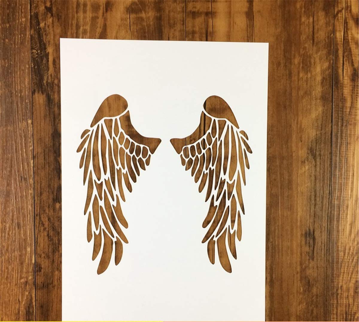 Zzooi Hollowed Out Angel Wings Stencil for DIY Crafts - Perfect for Custom T-Shirts, Kids Room Wall Art, and Handmade Gifts | Great for Home Decor, Party Decorations & Creative Projects