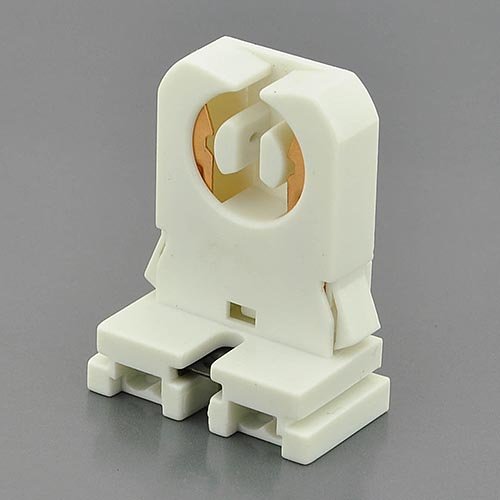 Non-Shunted T8 Lamp Holder Tombstone for LED Fluorescent Tube Replacements - Compatible with T8 & T12 Bulbs, Easy Installation for Home, Office & Garage Lighting Upgrades