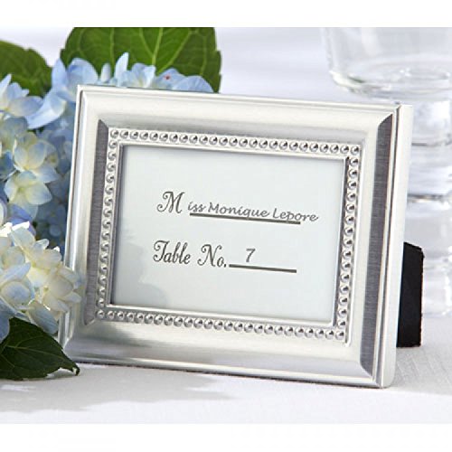 Elegant Beaded Silver Photo Frame - 96 Pack | Perfect for Wedding Albums, Home Decor & Gift Giving | Inspired by '27 Dresses' Movie