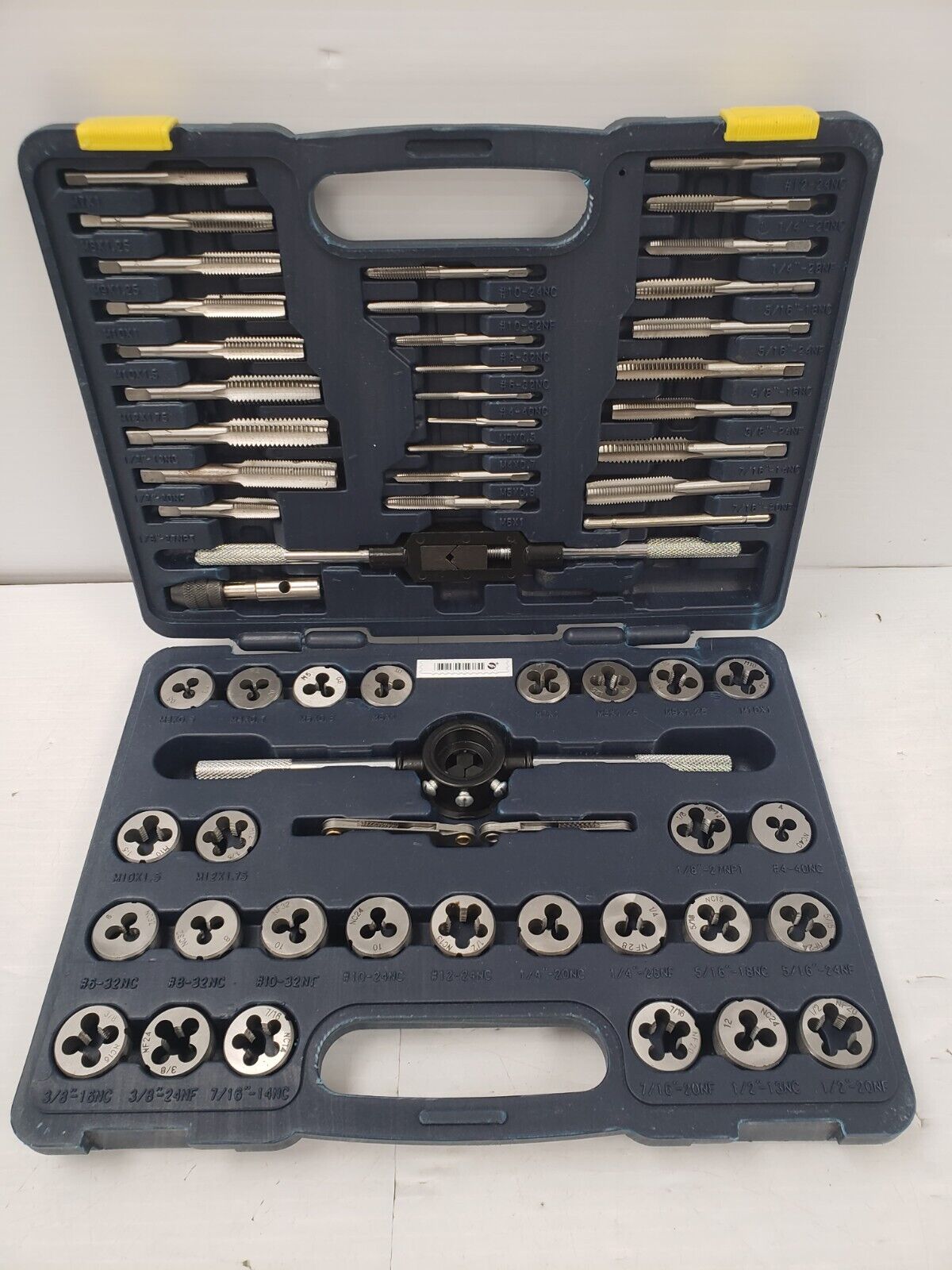 Mastercraft Tap and Die Set - 40-Piece High-Speed Steel Threading Tool Kit for Metalworking | Perfect for DIY Projects, Automotive Repairs & Home Workshops