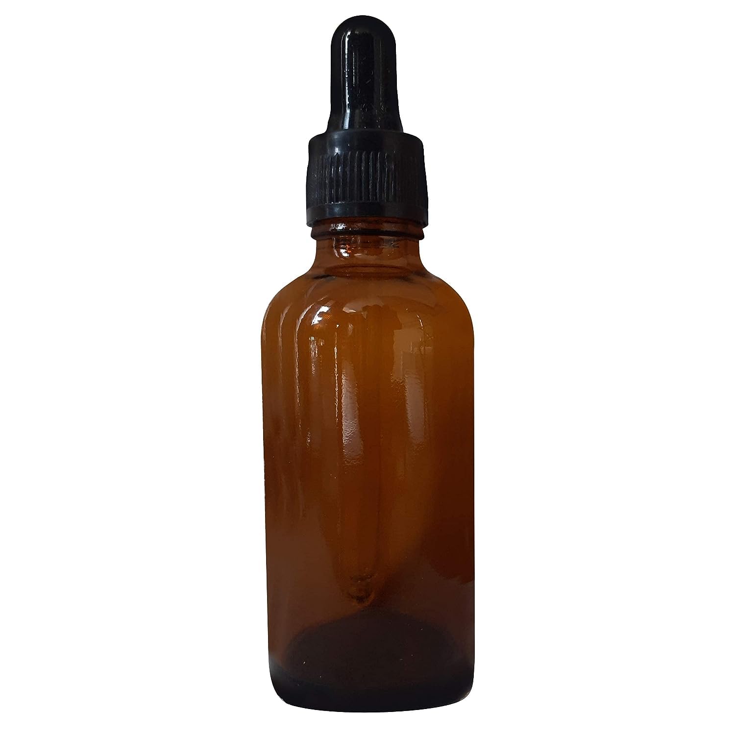 Premium 50ml Amber Glass Dropper Bottles with Black Caps (Pack of 3) - Essential Oil Bottles, DIY Skincare, Perfume & Serum Storage - Perfect for Aromatherapy, Travel & Home Use