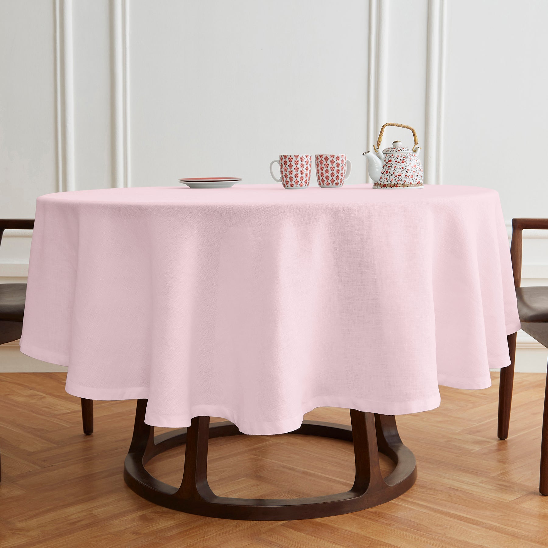 Sonoma Round Tablecloth - Premium Cotton Fabric for Dining & Parties - Perfect for Holiday Gatherings, Weddings & Home Decor
