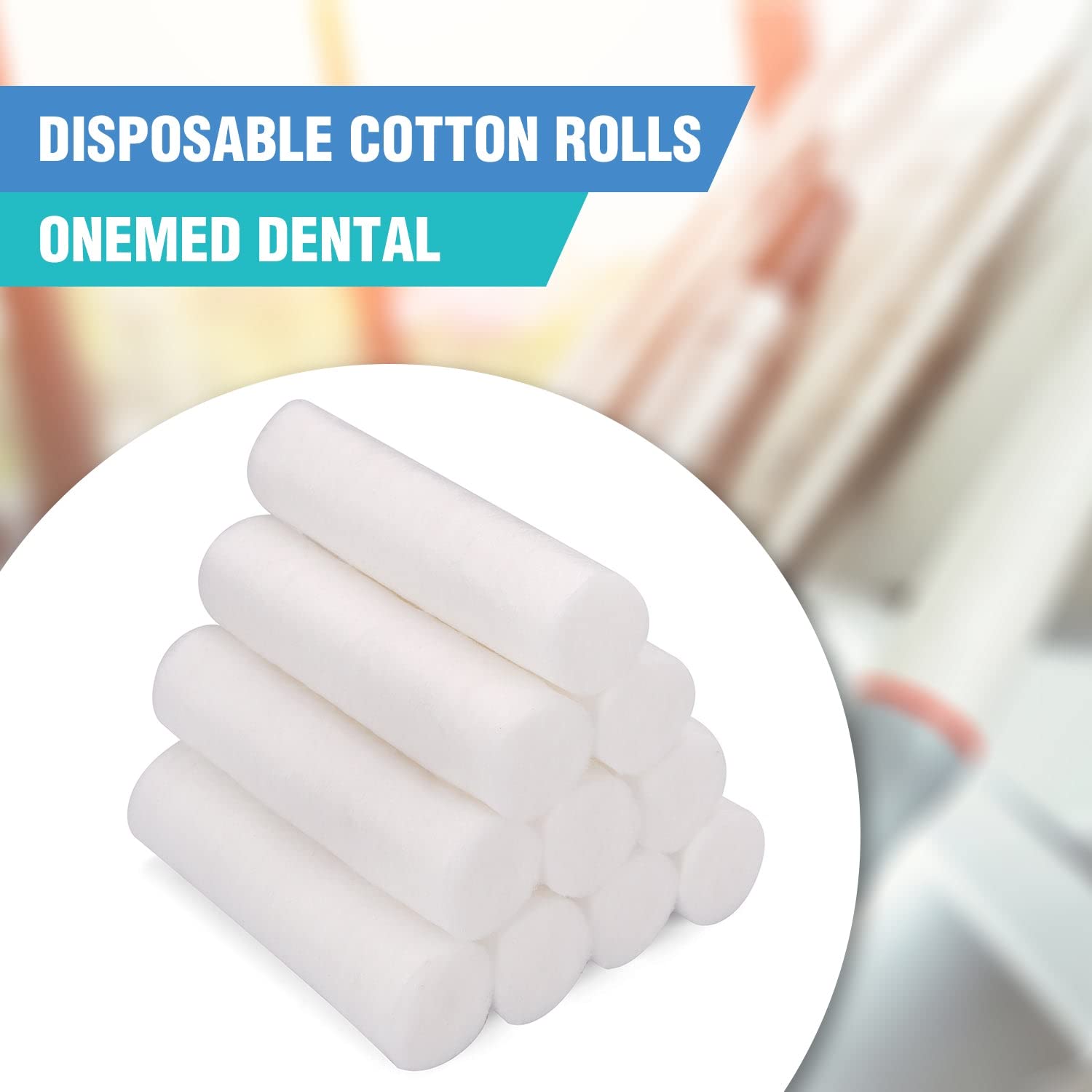 **1000 Rolls Disposable Non-Sterile Cotton Pads - 100% Pure Soft & Absorbent Dental Cotton Rolls for Kids & Adults | Oral Care, Nose Plugs, First Aid, Makeup Removal**