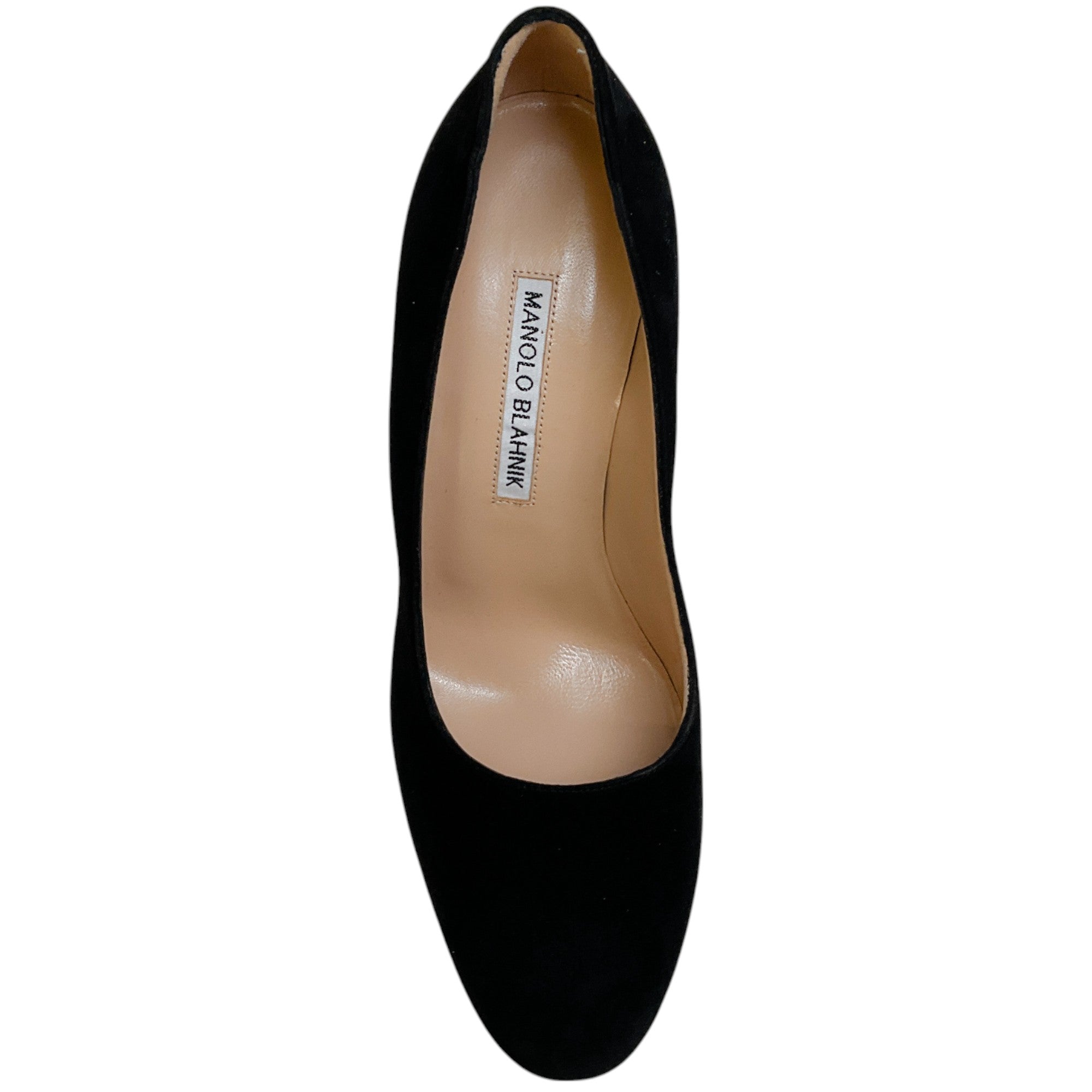 Manolo Blahnik Black Suede Verin 105mm Heel Pumps - Elegant High Heel Shoes for Women, Perfect for Weddings, Parties & Evening Events
