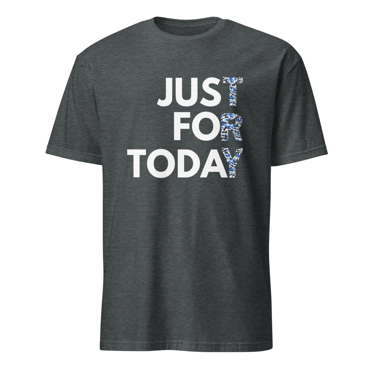 Just For Today Camouflage Unisex Essential T-Shirt - Bold Recovery Apparel for AA Meetings & Sober Living | Comfortable Addiction Recovery Clothing for Men & Women