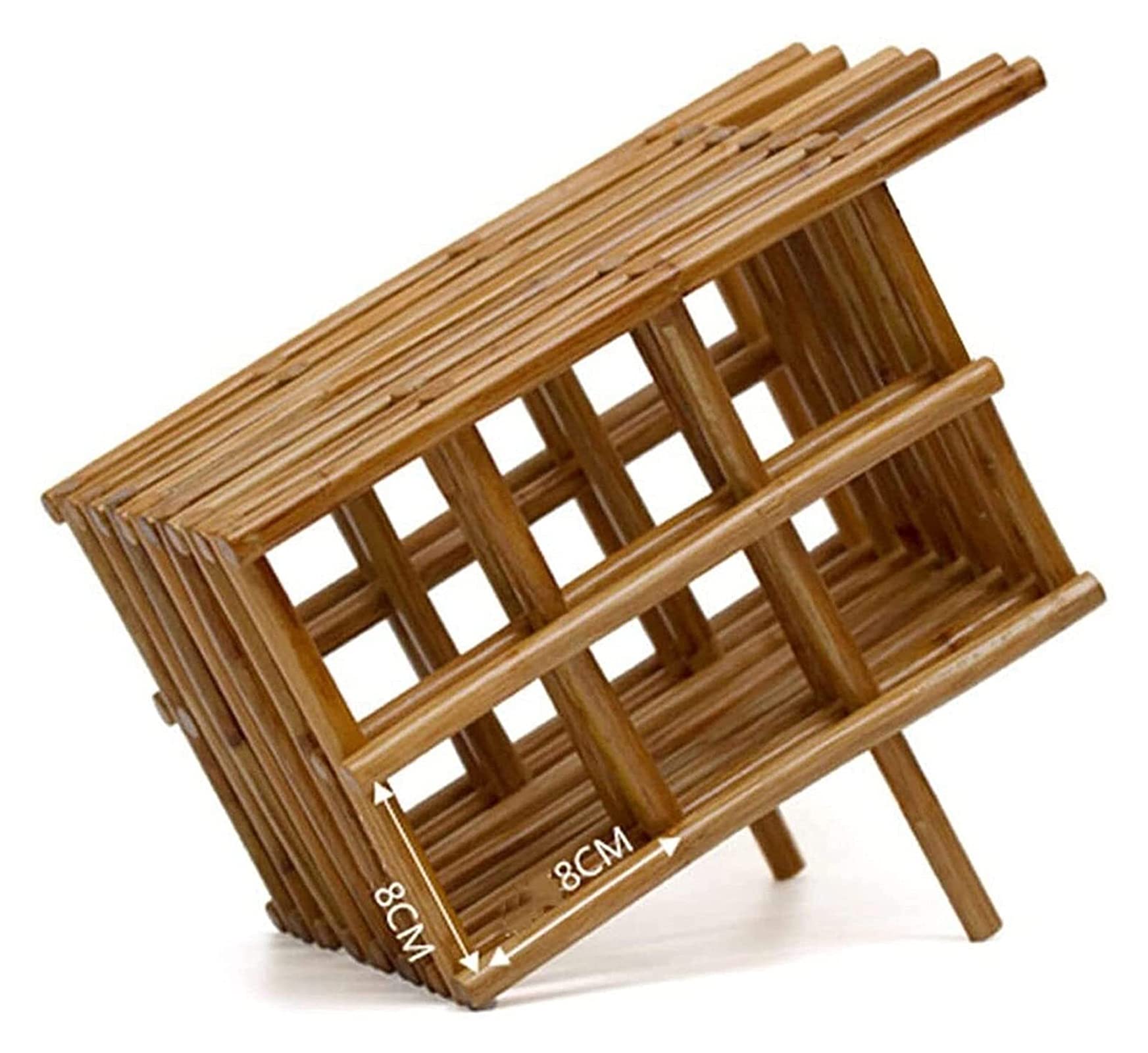 SoGuDio Wall Mounted Wine Rack - Natural Rattan Countertop Wine Holder - Decorative Wine Bottle Storage for Kitchen, Living Room & Dining Room - Perfect for Home Bar, Party Decor and Gift Giving (Color #3)