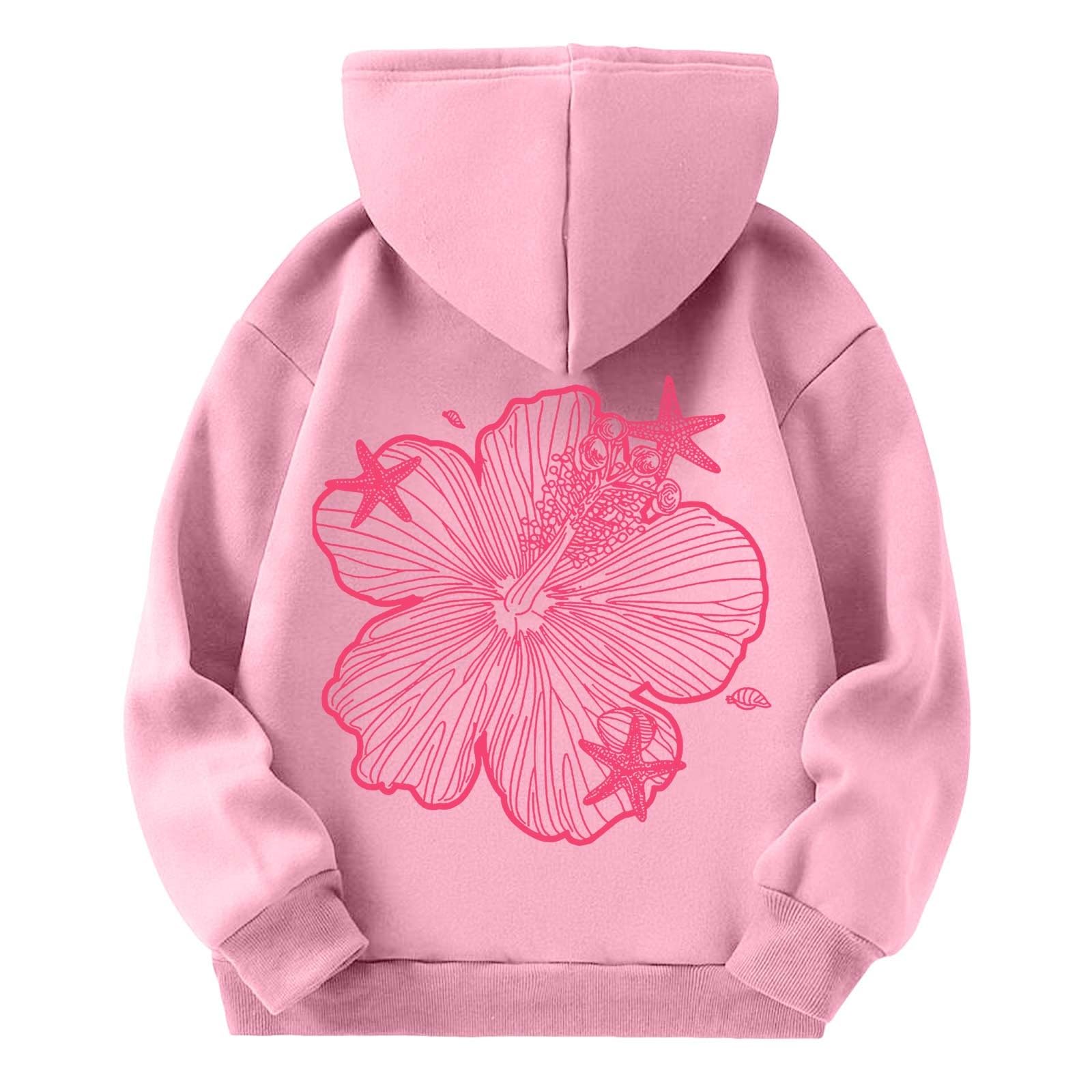 Kids Fleece Hoodie with Pink Pom Puff & Graphic Logo - Warm Winter Pullover for Boys and Girls | Toddler Long Sleeve Sweatshirt for Outdoor Play, School & Holiday Gifts