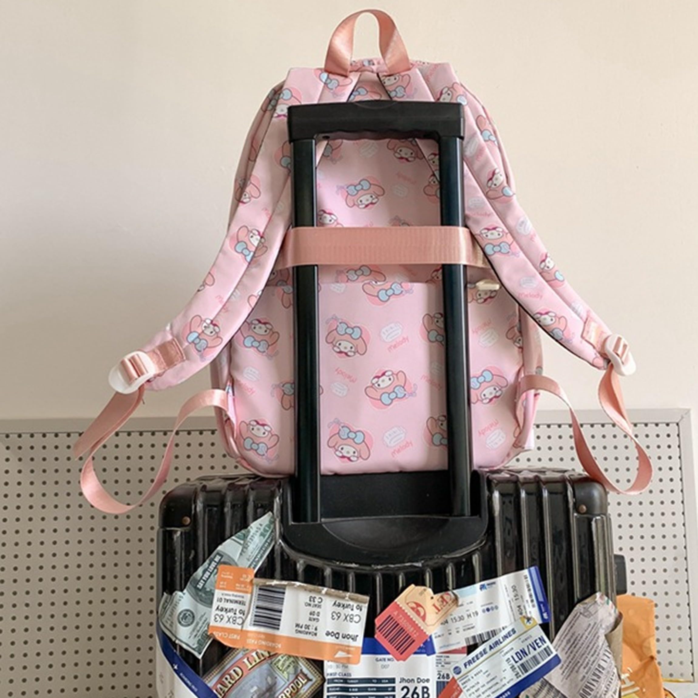 Roffatide Anime All Over Print Casual Backpack - Waterproof Laptop Backpack for Travel, Hiking & School - Blue Rucksack for College Students & Anime Fans