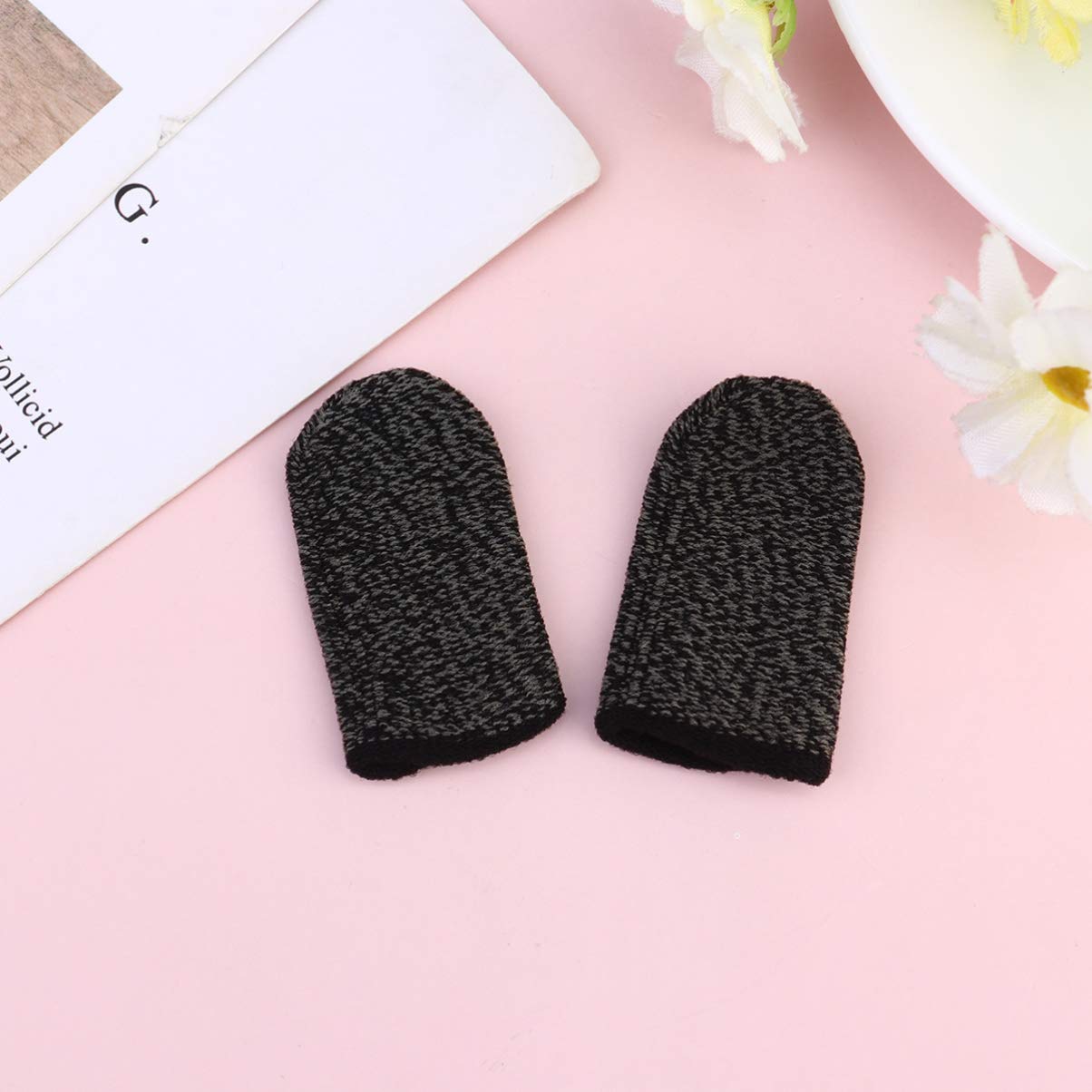 BESPORTBLE 10 Pcs Gaming Thumb Sleeves - Anti-Sweat & Non-Slip Touch Screen Controller Sleeves for Mobile Games - Perfect for PS5, Xbox, Nintendo Switch & Smartphone Gaming