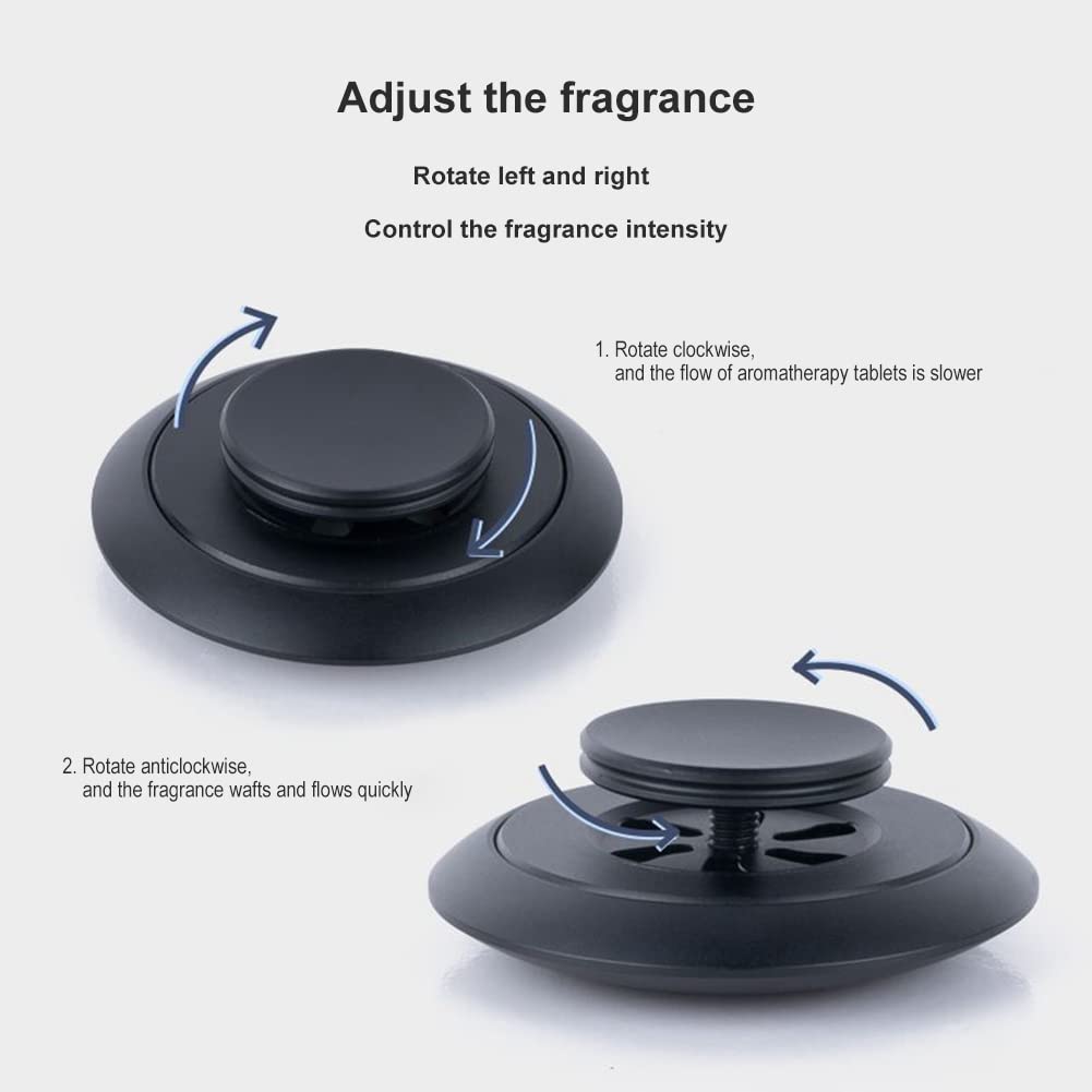 ZCargel Metal Round Car Air Freshener - Aromatherapy Fragrance Diffuser for Auto, Home & Office - Creative Interior Decor Accessory - Perfect for Gifts, Daily Commute and Workspace Refresh
