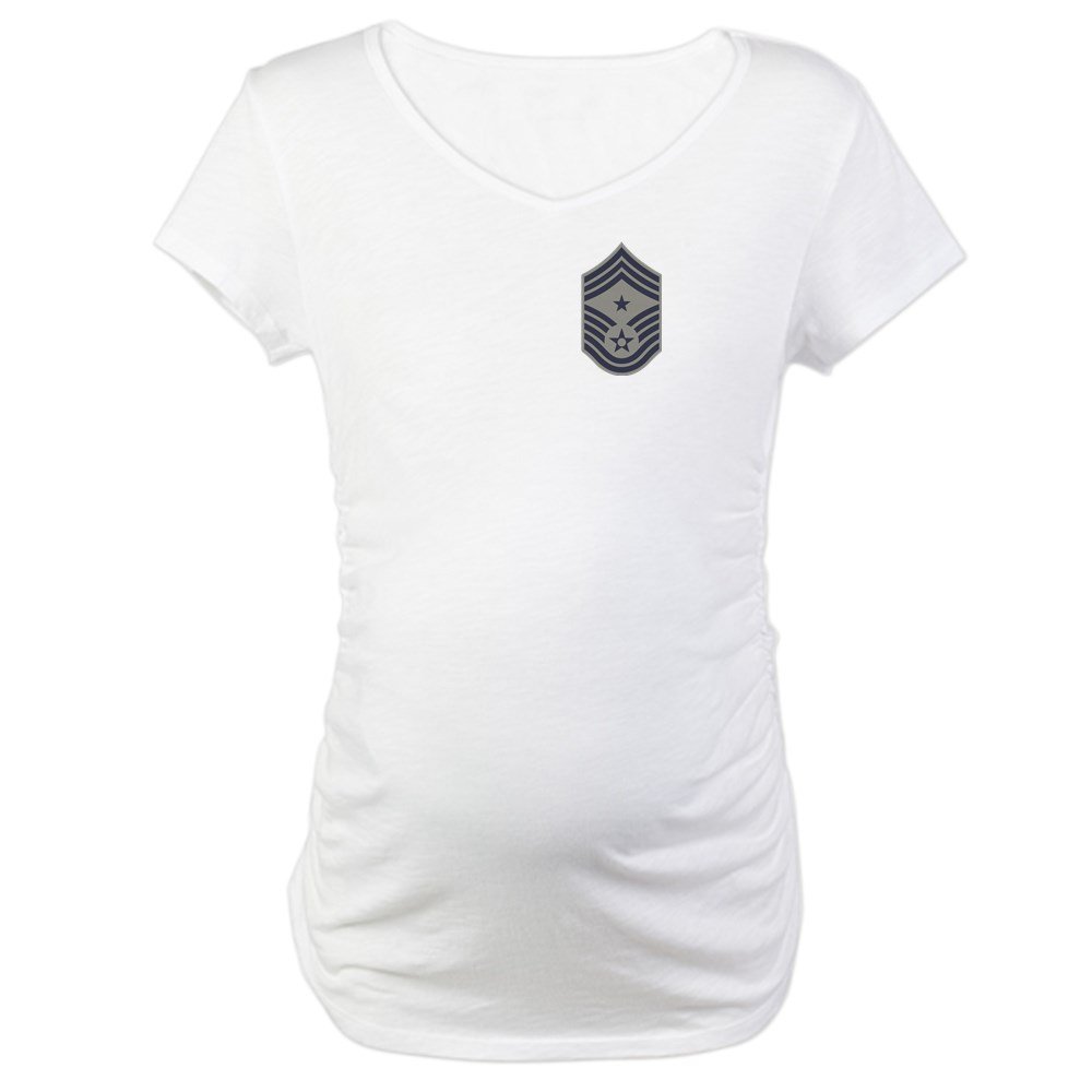 USAF CCM E 9 (ABU) Maternity T-Shirt - Comfortable Cotton Maternity Tee for Military Moms | Perfect for Pregnancy, Air Force Events & Casual Wear