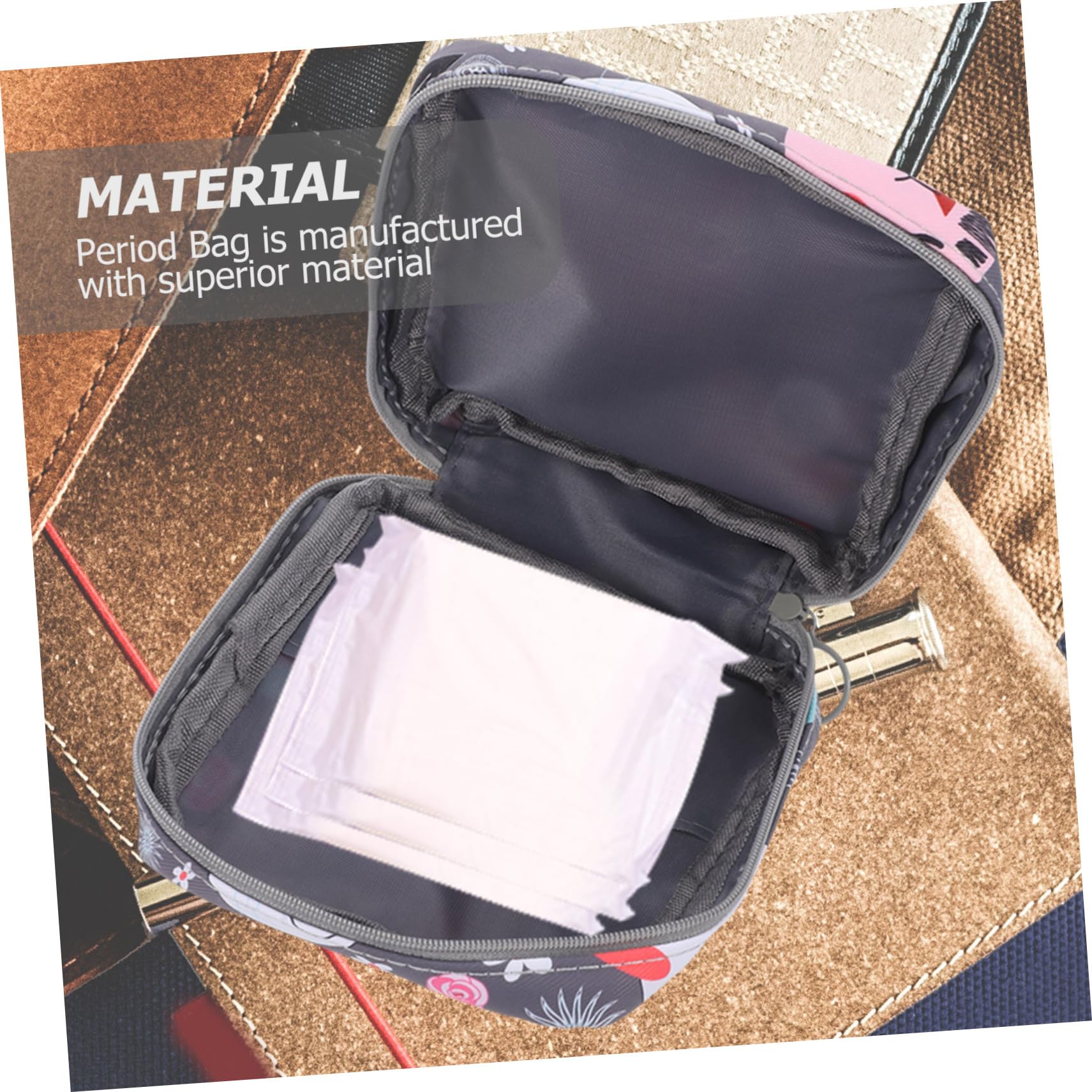Mobestech Women's Travel Organizer Bag - Waterproof Underwear & Sanitary Pad Storage Pouch for Handbags, Gym, and Travel Accessories | Perfect for Daily Use, Workouts, and On-the-Go Essentials