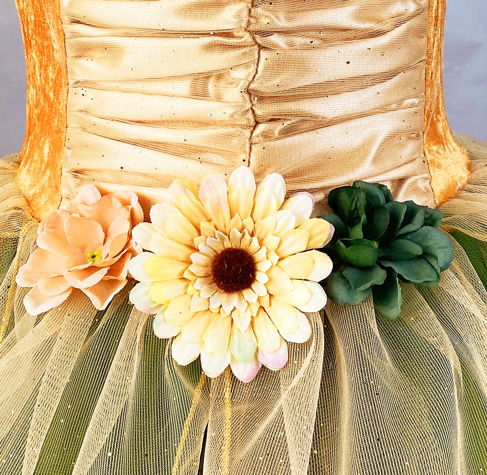 Fairy Costume Dress for Girls - Green Princess Tutu Dress with Headband & Wings | Flower Girl Dress for Halloween, Birthday Parties & Dress-Up Play