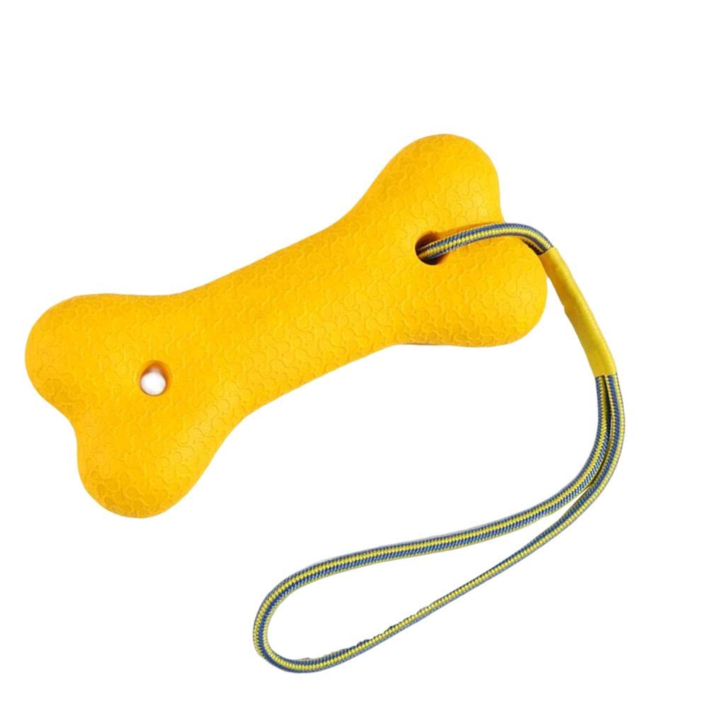 Baoblaze Durable Dog Chew Toy Bone - Floating Chew Toy with Rope for Large & Medium Dogs - Teeth Cleaning & Dental Health - Perfect for Swimming, Fetch & Playtime
