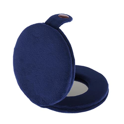Cute Foldable Women's Makeup Mirror 2.8 Inch Portable Cosmetic Mirror with Cloth Cover - Perfect for Travel, Home & Vanity Organizer
