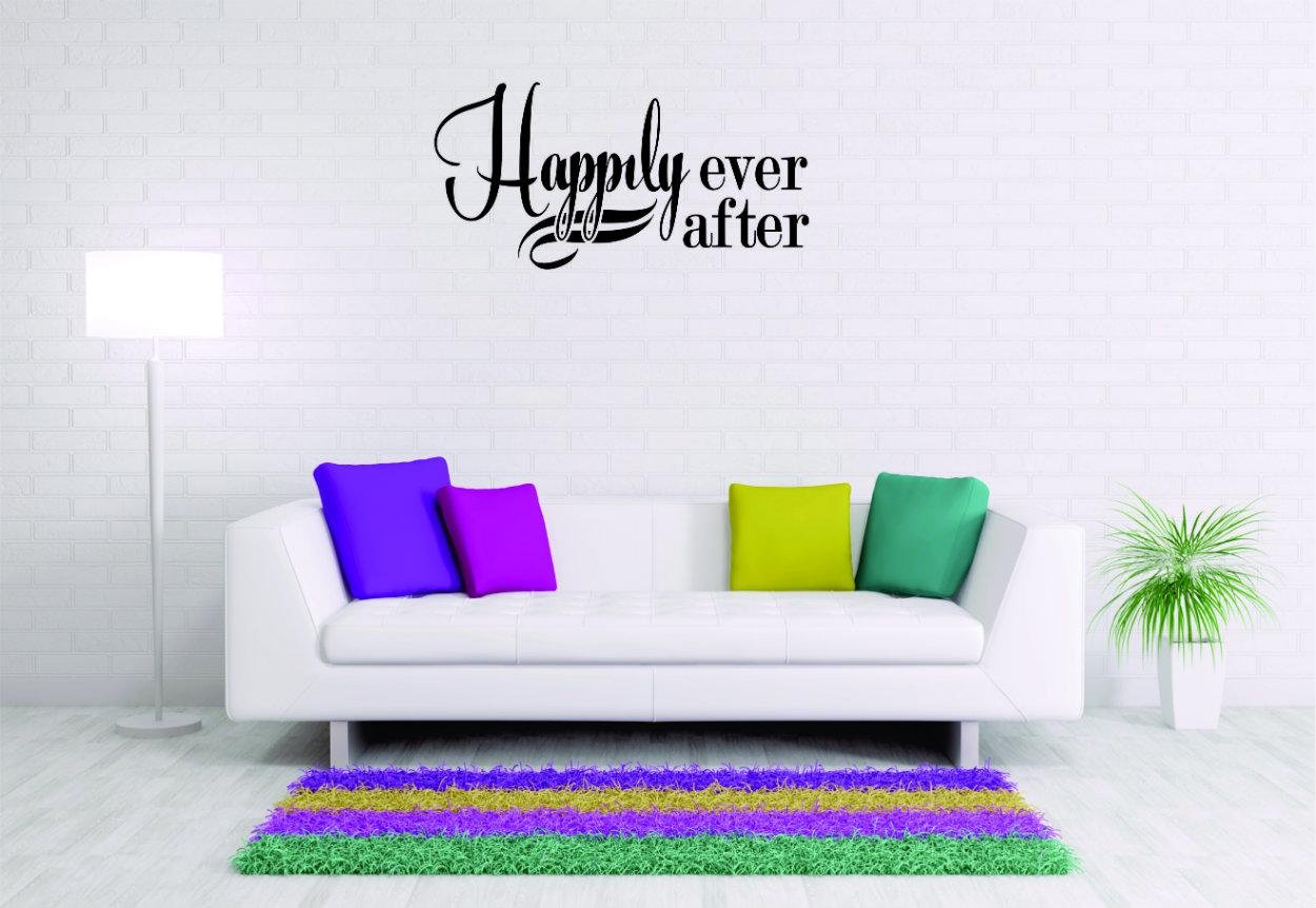 24x72 Inches Decal Wall Sticker - Home Text Lettering Sign Quote for Living Room, Bedroom & Office Decor | Removable Picture Art for Walls