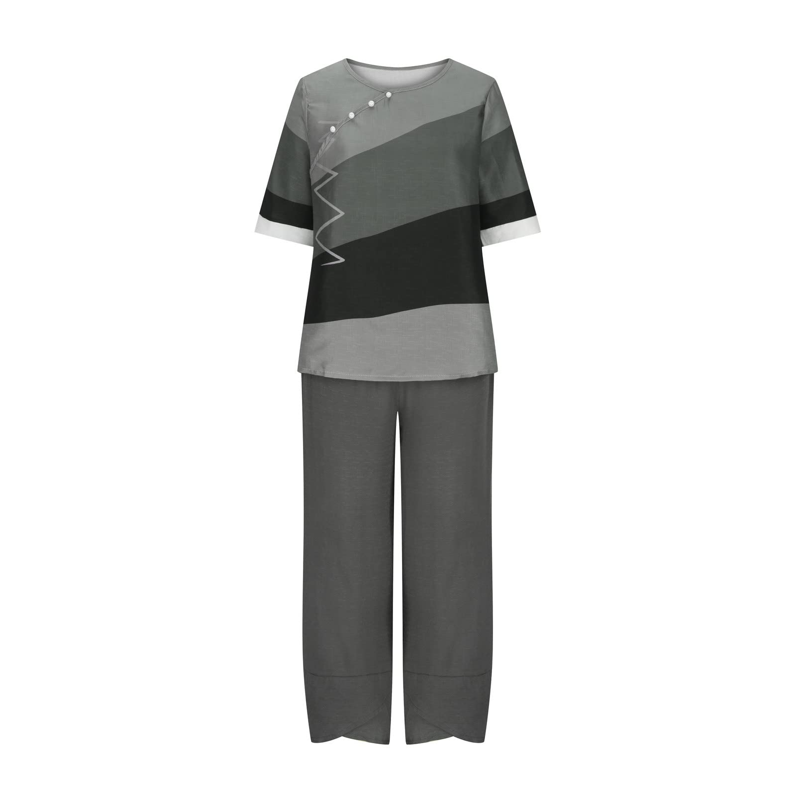 Stylish Women's 2-Piece Outfit Set - Red Palazzo Pants & Long Sleeve Cotton Top | Plus Size Fall Fashion | Perfect for Casual Wear, Office Outfits & Date Night Looks