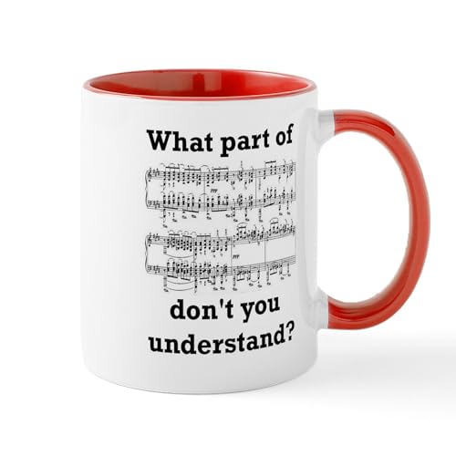 White/Red Inside - The Musician Mug