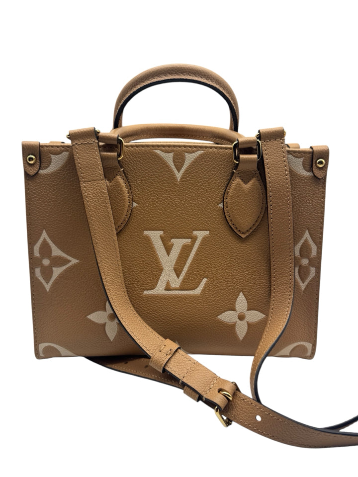Louis Vuitton Bicolor Empreinte Leather On The Go Tote Bag - Stylish Designer Handbag for Women, Work, Travel & Everyday Use