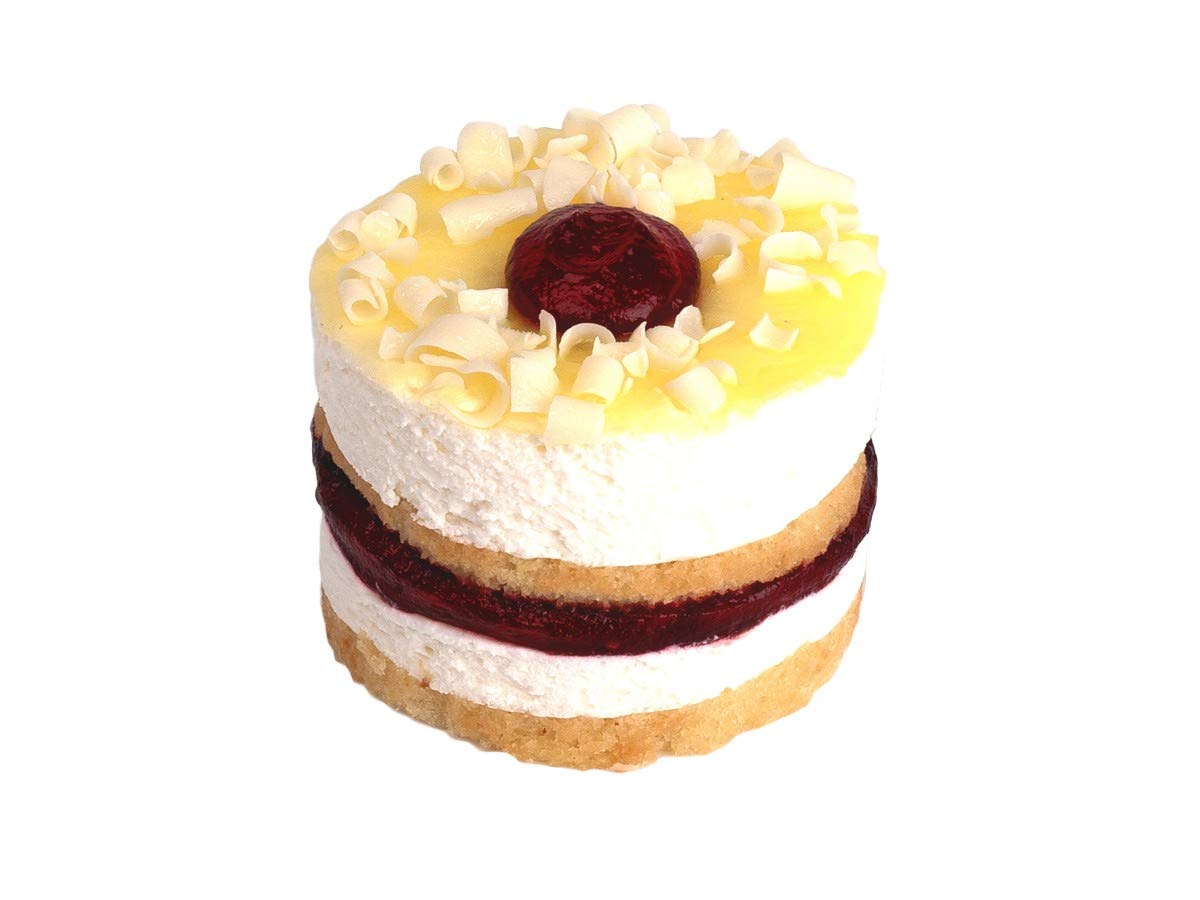 Delicious David's Cookies Raspberry Lemon Drop Cake - 4oz (24-Pack) | Perfect for Parties, Gifts & Dessert Lovers