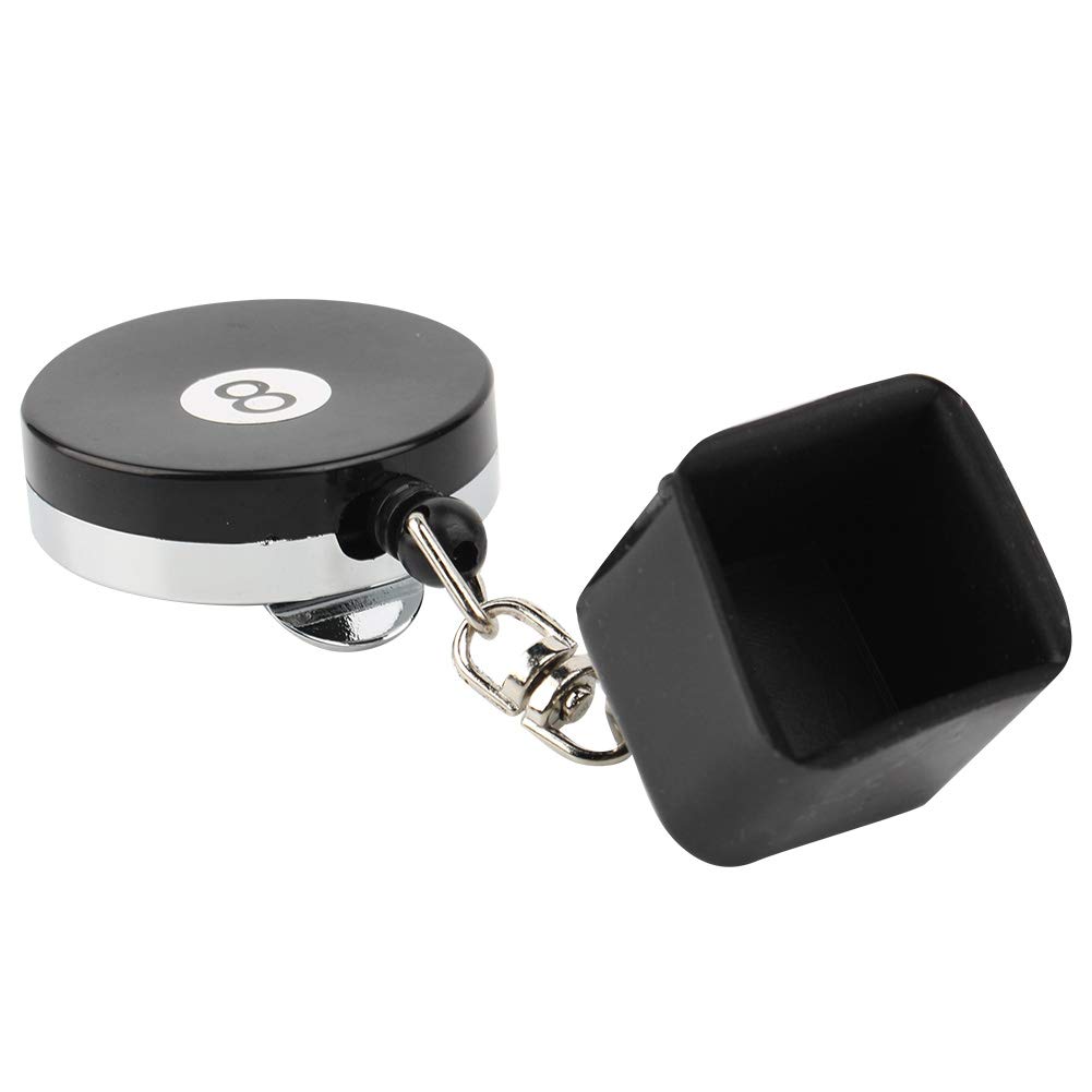 Evonecy Black Plastic Lightweight Portable Billiard Chalk Holder - Durable Snooker Pool Chalk Storage Case for Perfect Fit - Ideal for Home Game Rooms, Bars, and Professional Billiards Tournaments