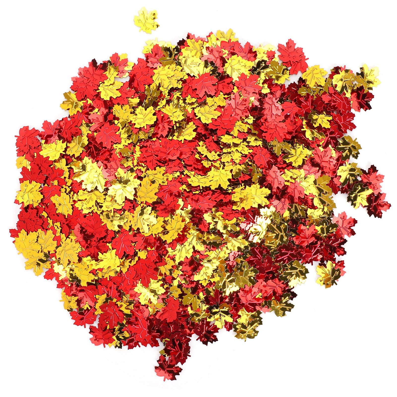 Premium Maple Leaf Confetti - Natural Fall Leaves Cutouts for Wedding Invitations, Autumn Party Decorations, Scrapbooking & Seasonal Crafts - Durable & Crisp Design