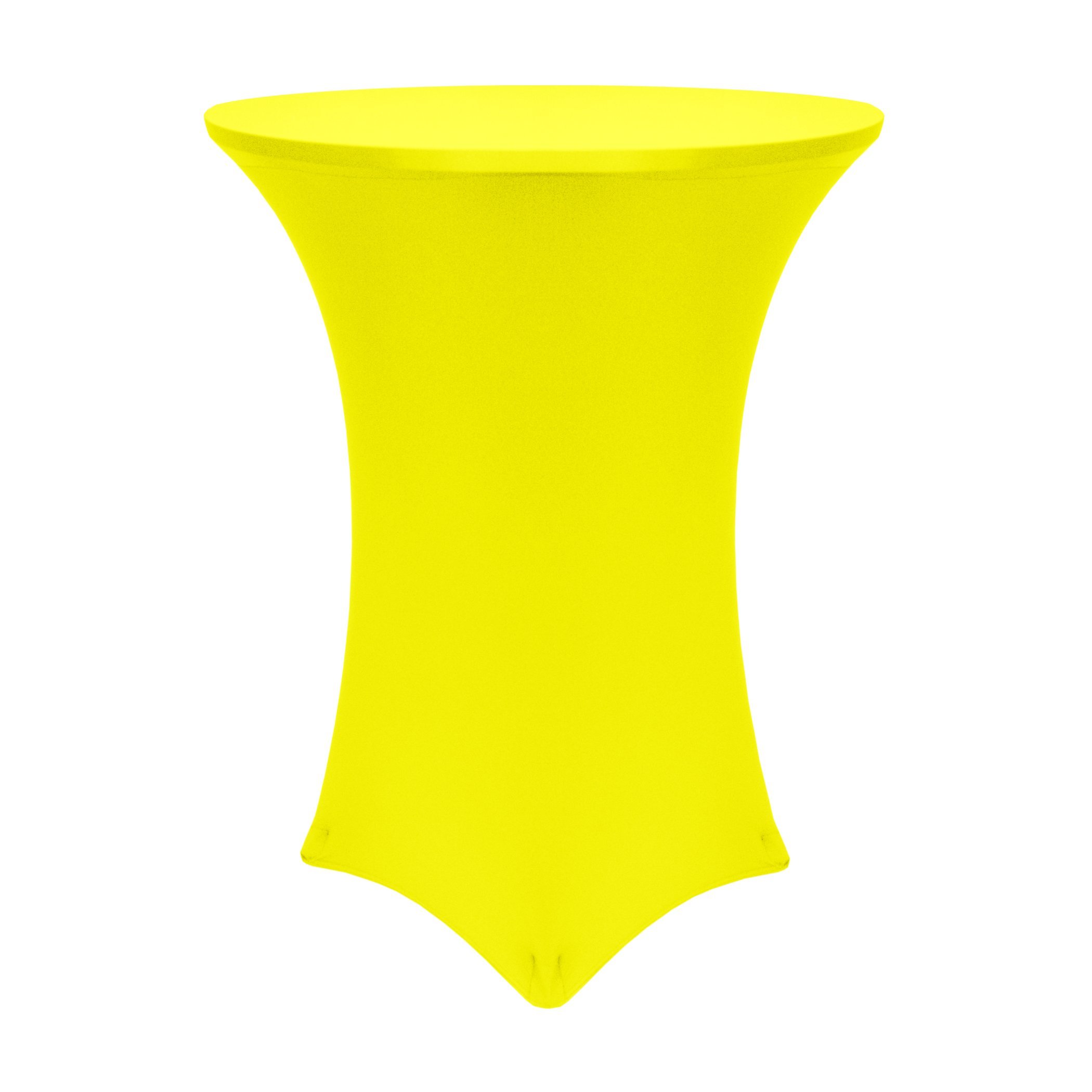 3-Pack Stretch Spandex Tablecloth for 30-36 Inch Round Cocktail Tables - Fits 42