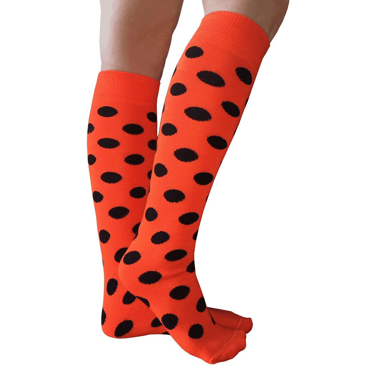 Chrissy's Women's Polka Dot Knee High Socks - Fashionable & Comfortable Knee-Length Socks for Women - Perfect for Outfits, Cosplay, and Winter Warmth