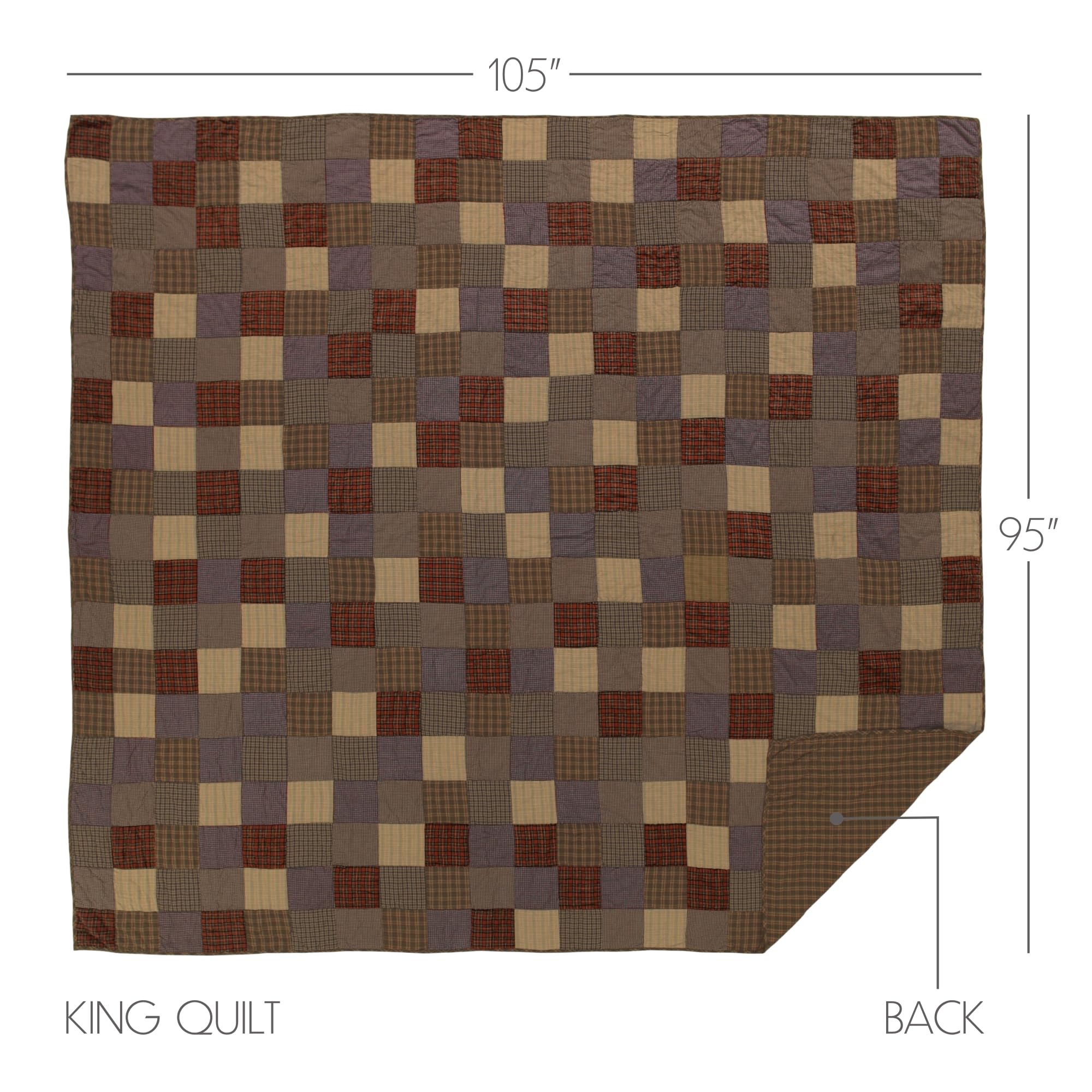 VHC Brands Cedar Ridge King Quilt Set - 105