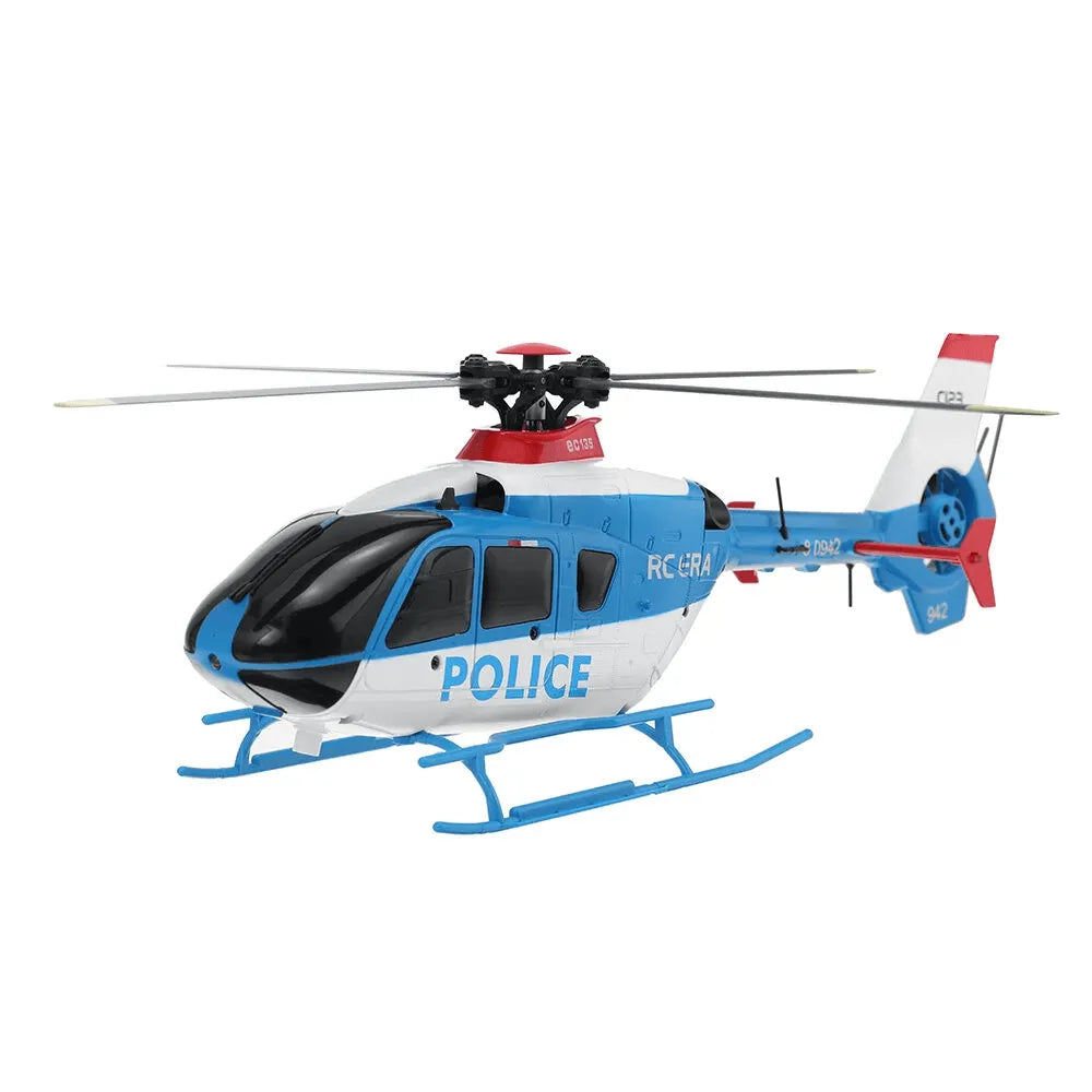 **EC135 RC Helicopter 1:36 Scale - 6CH 6-Axis Gyro with Altitude Hold & Optical Flow Positioning - Indoor/Outdoor Remote Control Toy for Kids & Adults**