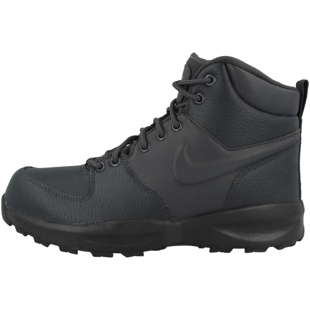 Nike Grade School Manoa LTR Hiking Boots Dark Smoke Grey/Black (BQ5372-002) - Durable Kids Hiking Shoes for Outdoor Adventures & School Activities