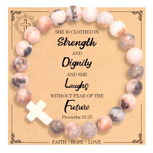 She is clothed with strength and dignity.