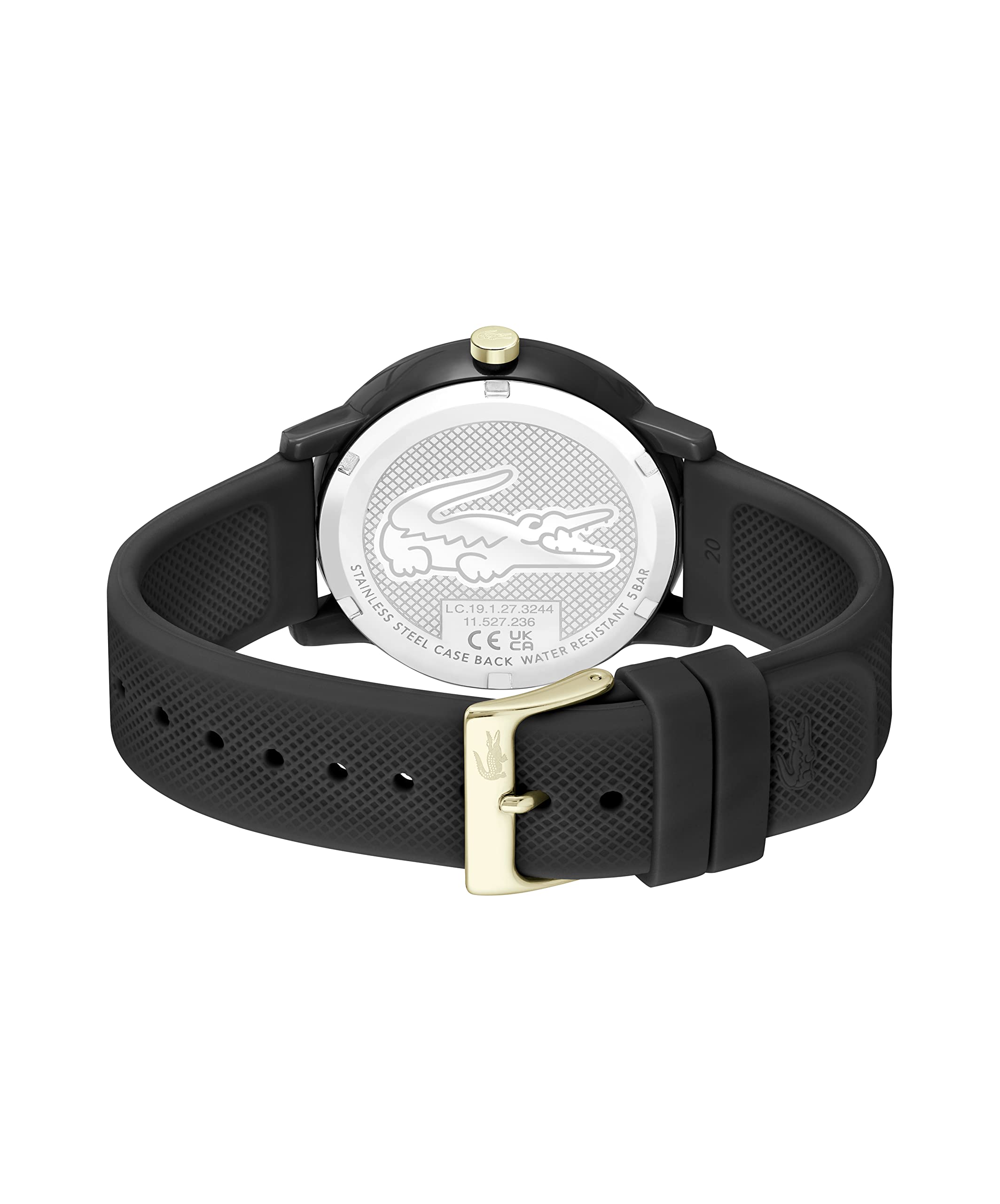 Lacoste Men's 12.12 Chrono Silicone Watch - Waterproof Sports Watch for Men, Fashion Casual Wristwatch with Date Display - Perfect for Gym, Work & Everyday Wear