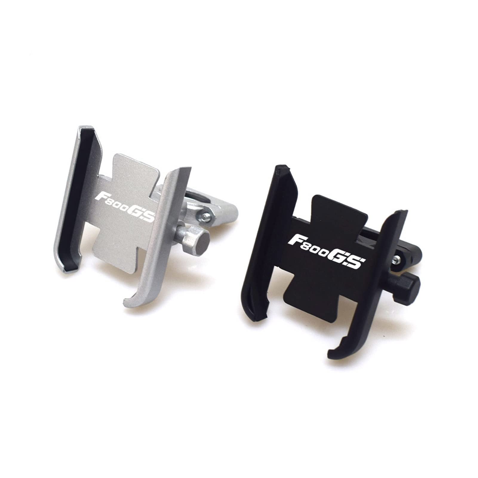 Black Motorcycle Phone Mount for BMW F800GS - Universal Handlebar GPS Phone Holder Bracket for Safe Riding & Navigation Accessories - Perfect for Adventure Biking & Road Trips