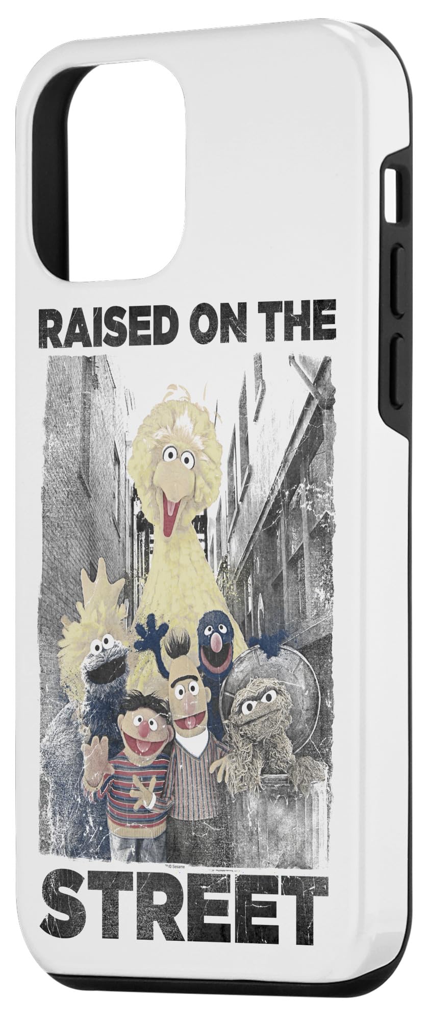 iPhone 12 Mini Sesame Street Character Phone Case - Cute Elmo Cookie Monster Design Protective Cover for Daily Use, Work & Travel
