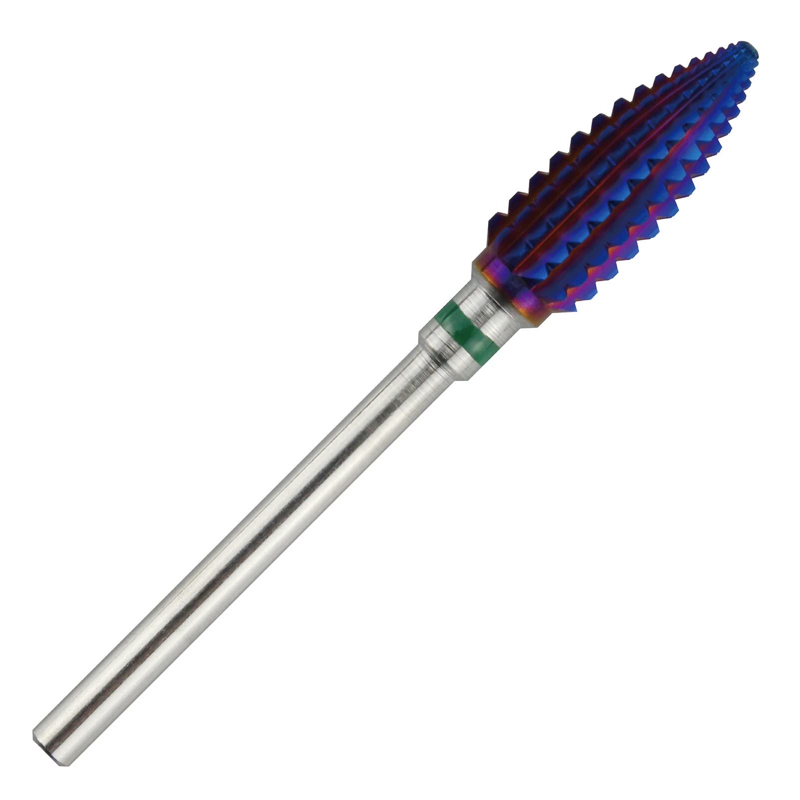 C & I Tapered Tornado & Texas Tornado Nail Drill Bit for Professional Nail Drill Machine - Purple Coated (Texas Tornado C) | Perfect for Acrylic Nails, Gel Extensions & Nail Art | Salon & Home Use