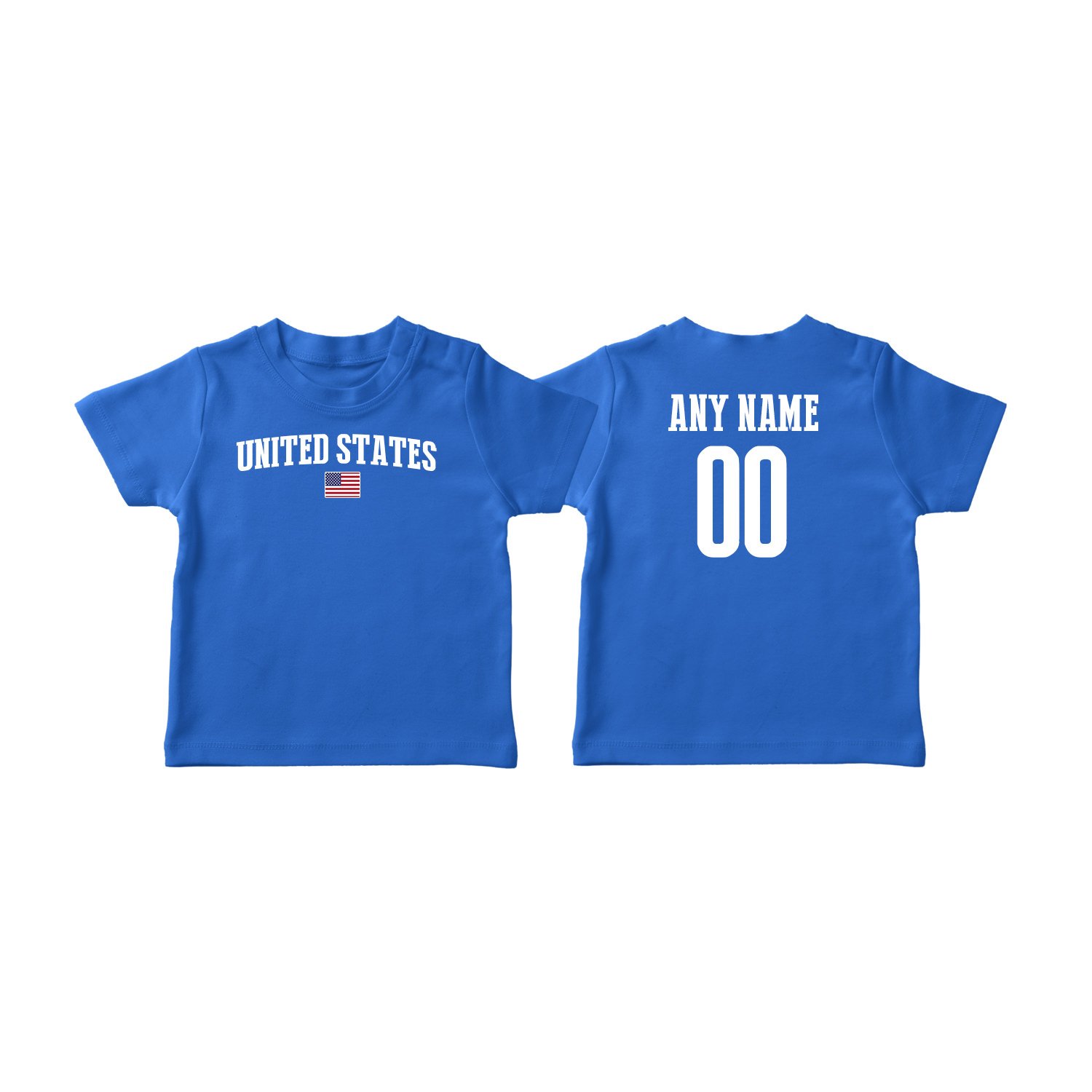 Custom USA Flag T-Shirt for Kids & Infants - Soft Cotton Patriotic Tee for World Cup, Pride Events & Everyday Wear