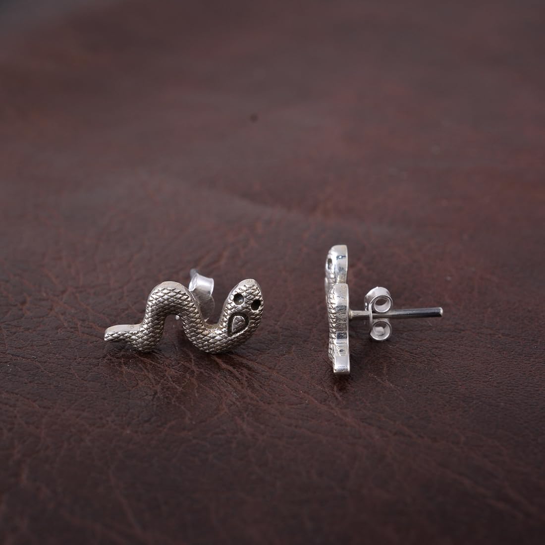 Punk Snake Stud Earrings for Women & Teens - Tiny Dainty Helix Earrings | Gothic Jewelry for Parties, Concerts & Everyday Wear